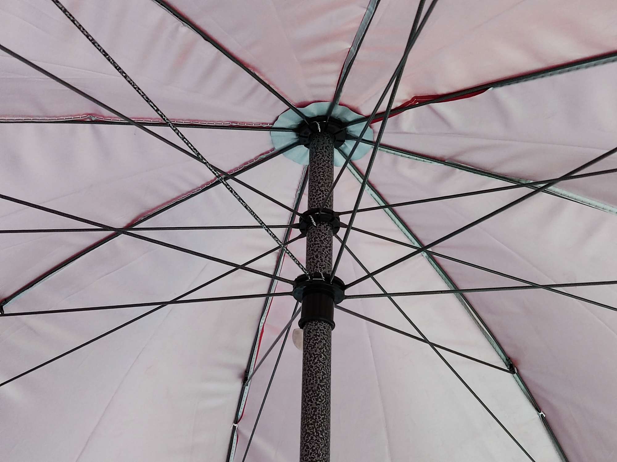 2.4米太阳伞驿泊户外用品太阳伞 高档双层户外遮阳伞 室外花园庭院休闲沙滩伞详情图12