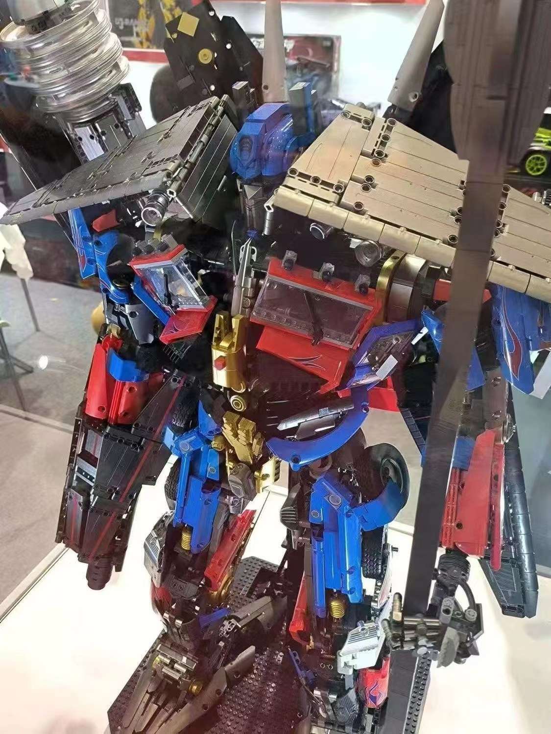 k Box Official V5006 Skyfire Ring Wild Optimus Prime Transformers Mecha Adult Giant Building Block Assembly toy detail image 15