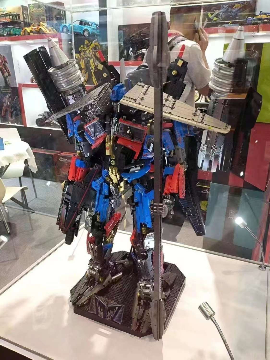 k Box Official V5006 Skyfire Ring Wild Optimus Prime Transformers Mecha Adult Giant Building Block Assembly toy detail image 16