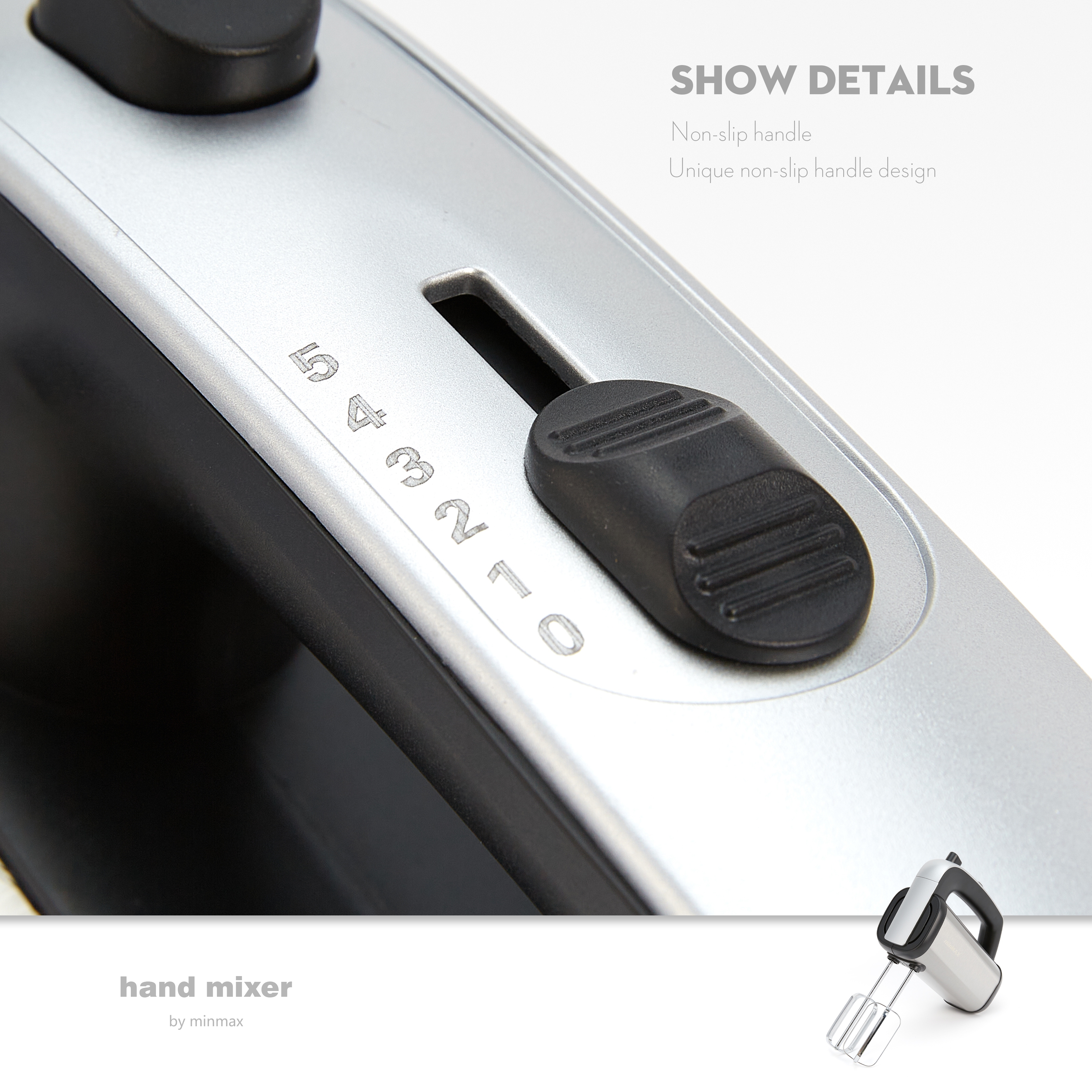 minMAX's new best-selling desktop egg beater 9212, a large-capacity multi-functional whipper, is in stock for export Item Picture