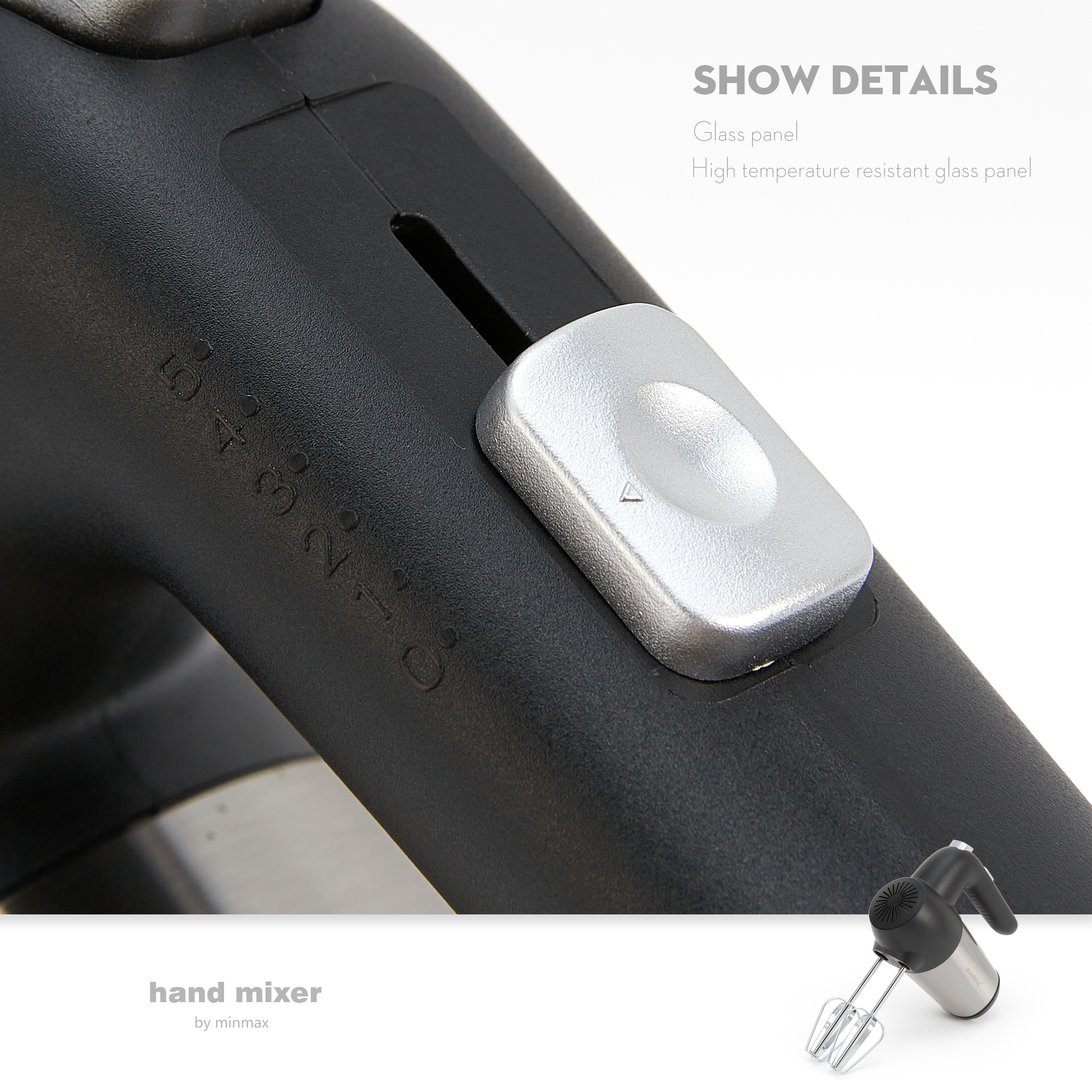 minMAX's new best-selling desktop egg beater 9615, a large-capacity multi-functional whipper, is in stock for export Item Picture