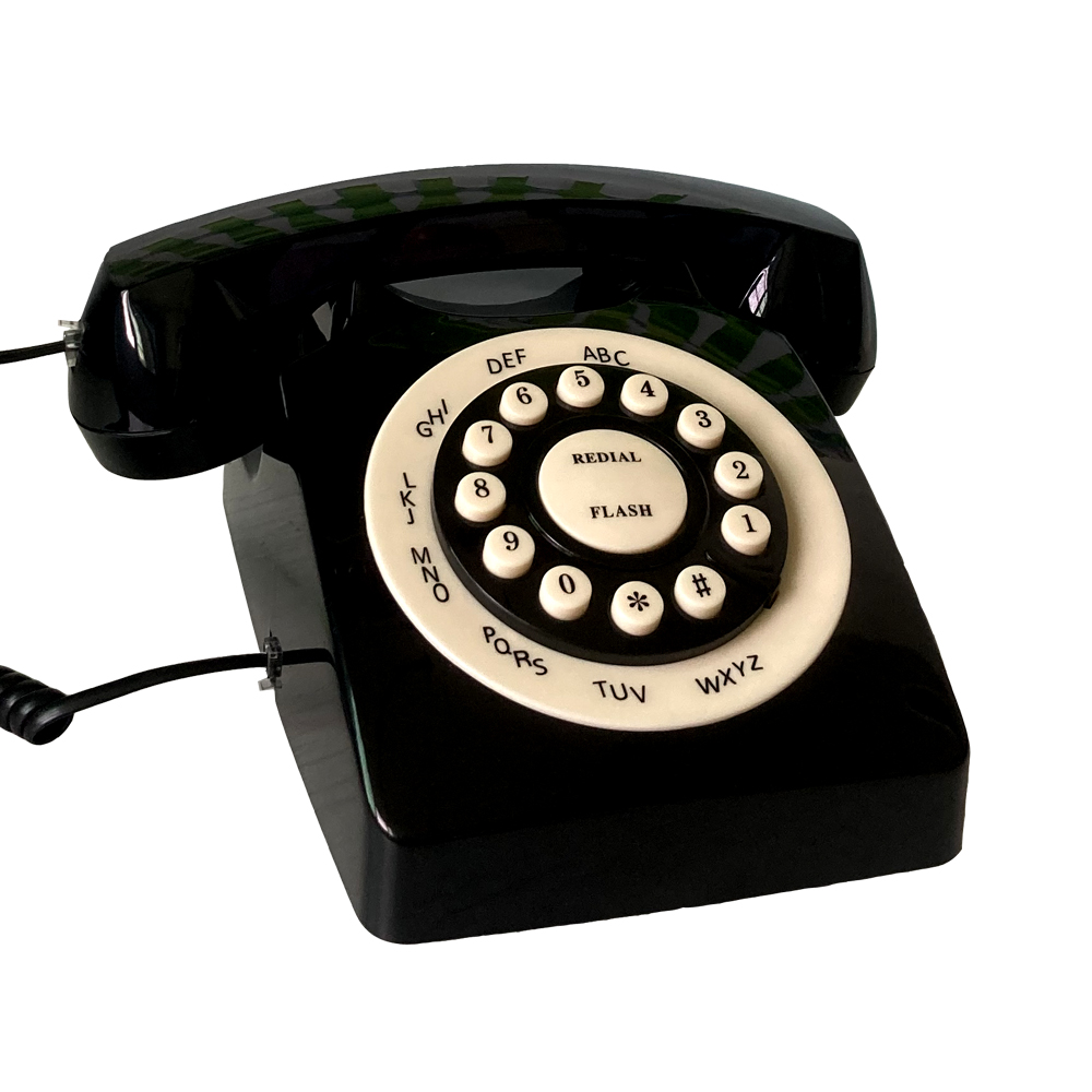 宫廷仿古电话机白底实物图