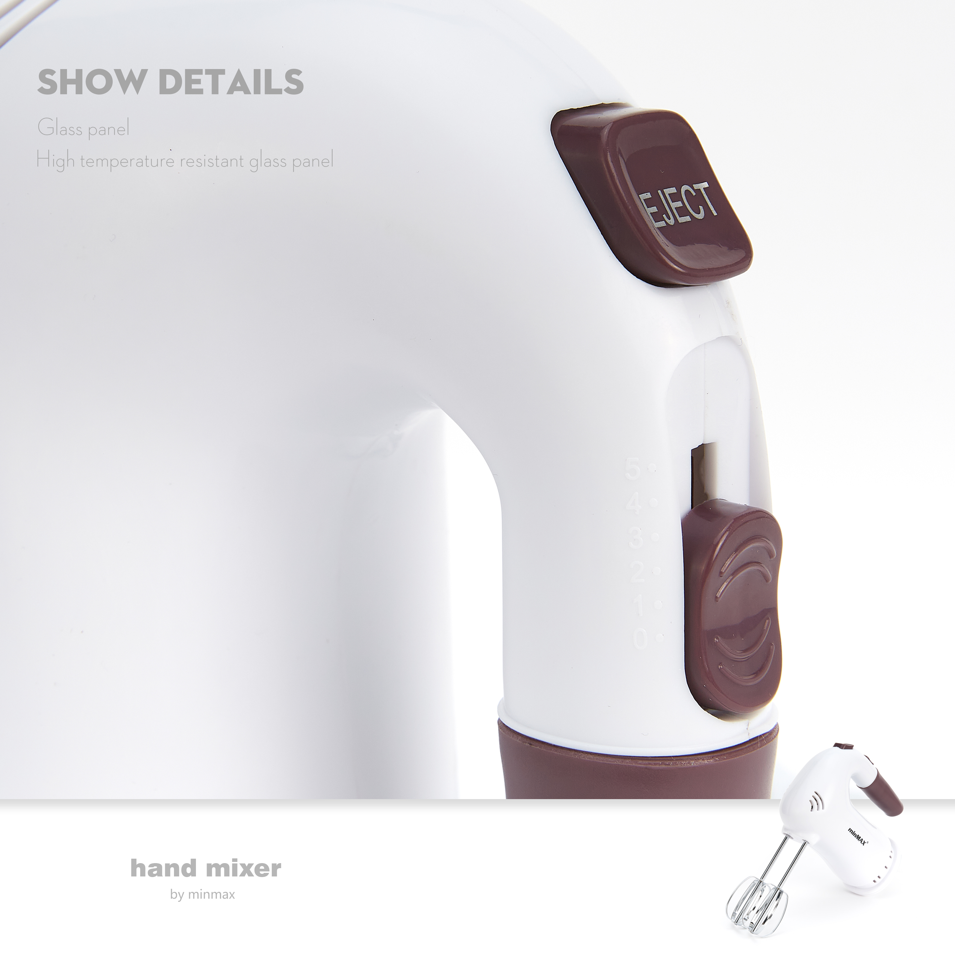 minMAX's new best-selling desktop egg beater 6623, a large-capacity multi-functional whipper, is in stock for export Item Picture