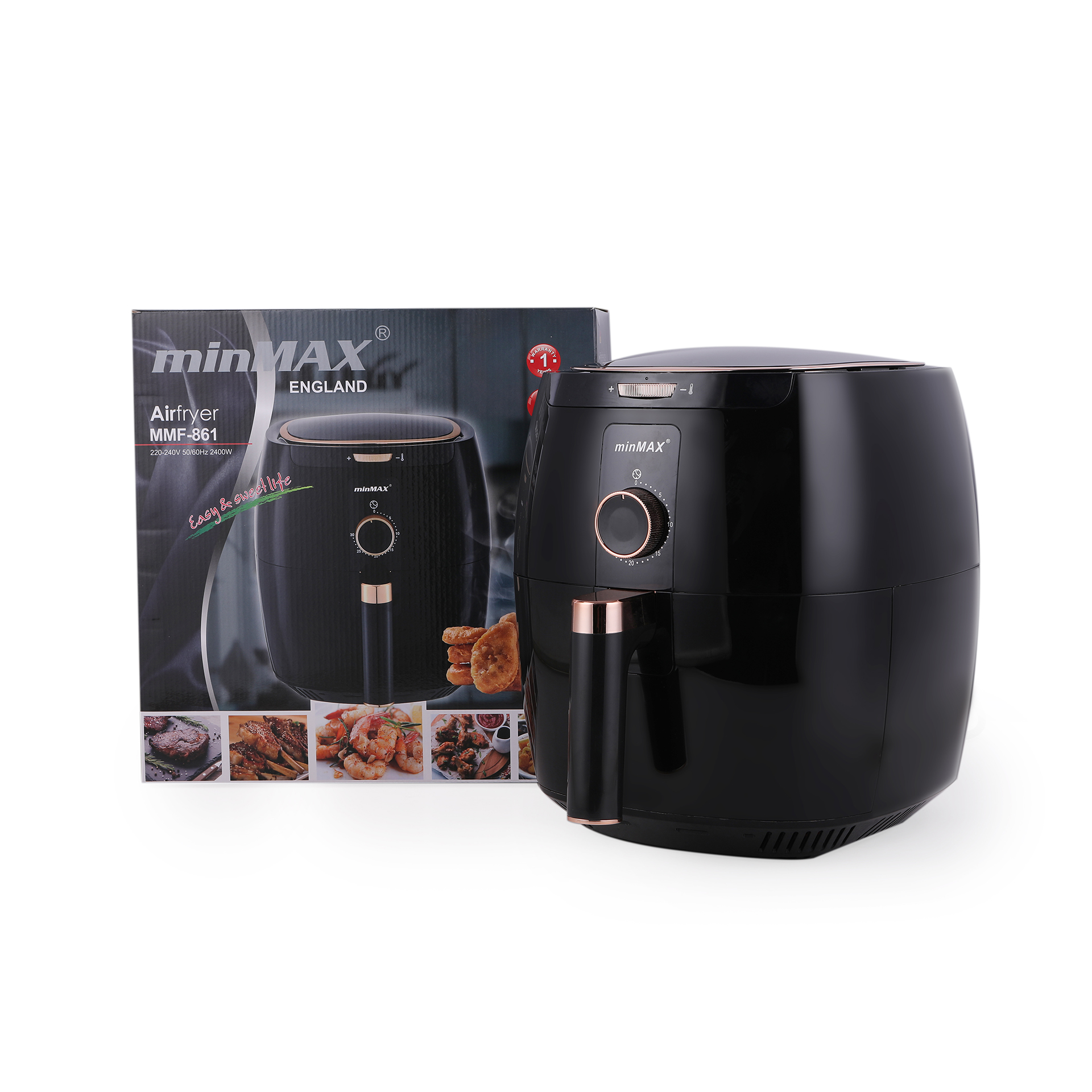 minMAX Cross-border Air Fryer MNF-861 is a large-capacity household electric fryer that is smart, smokeless and multi-functional details Picture