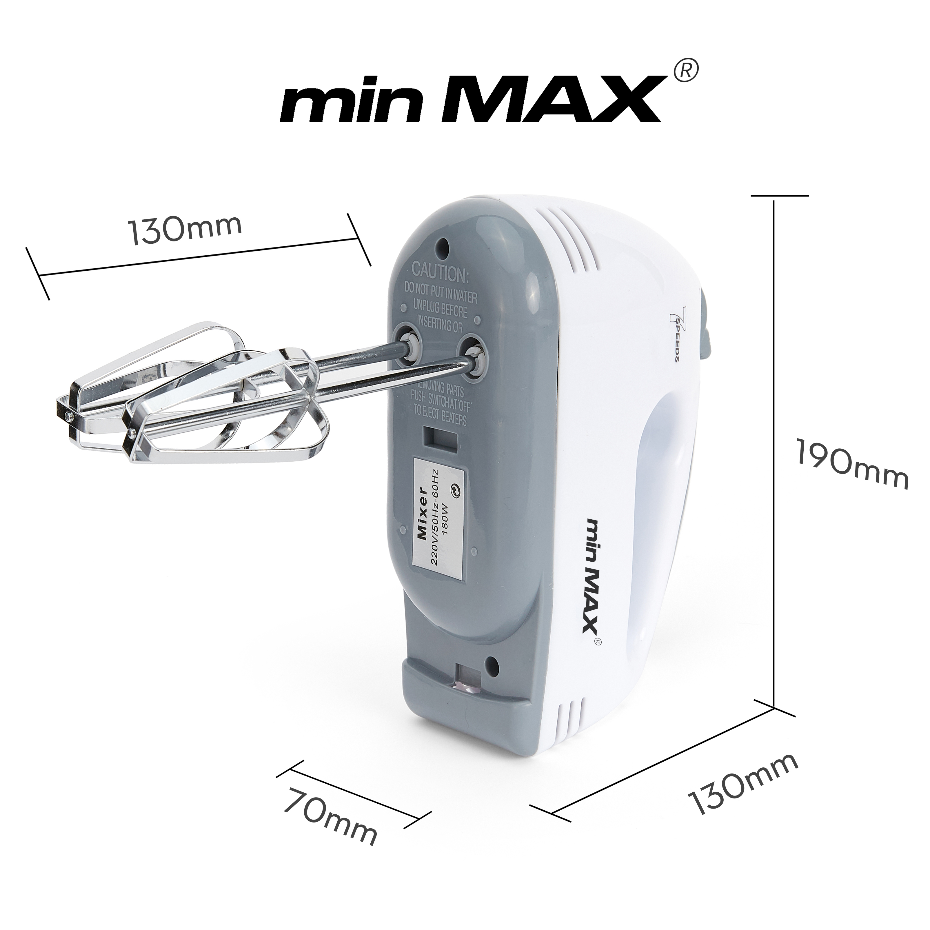 minMAX's new best-selling desktop egg beater HE133, a large-capacity multi-functional whipper, is in stock for export Specification image