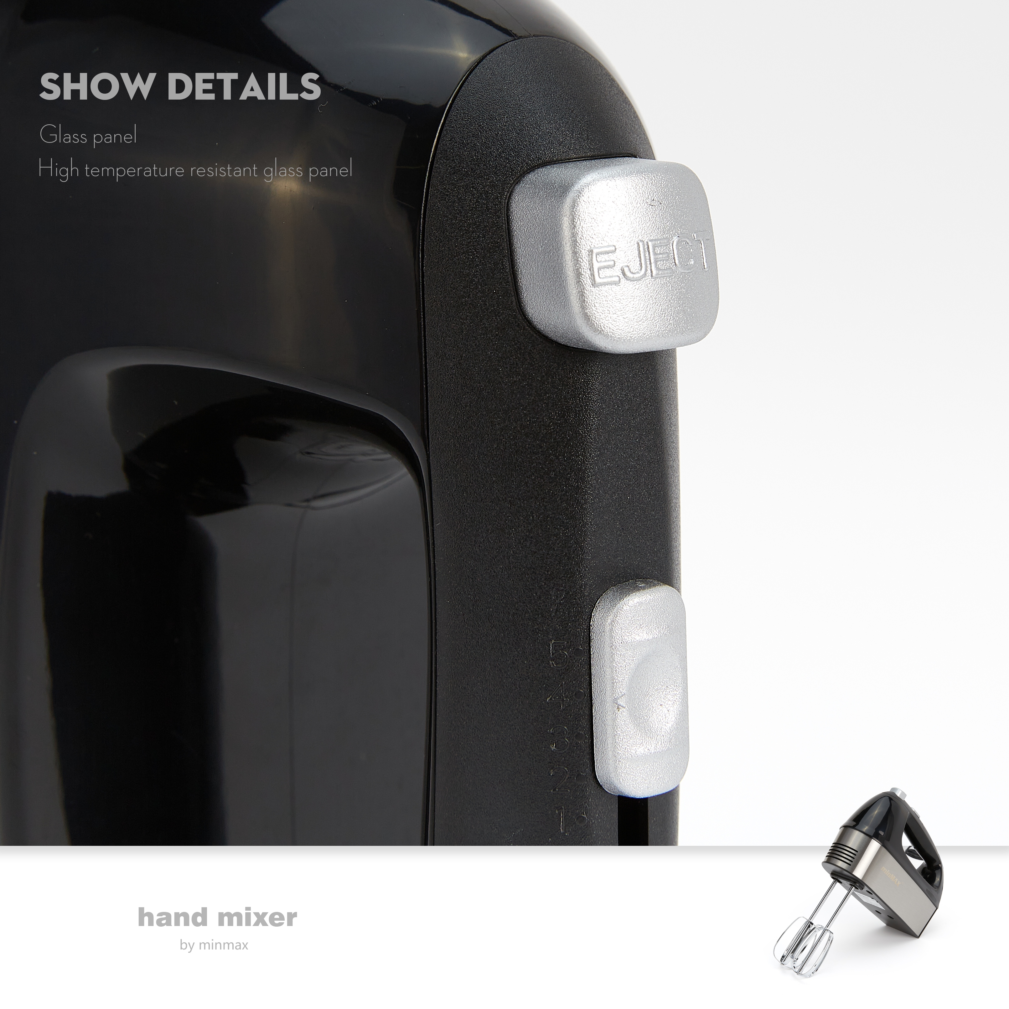 minMAX's new best-selling desktop egg beater 9621, a large-capacity multi-functional whipper, is in stock for export Item Picture