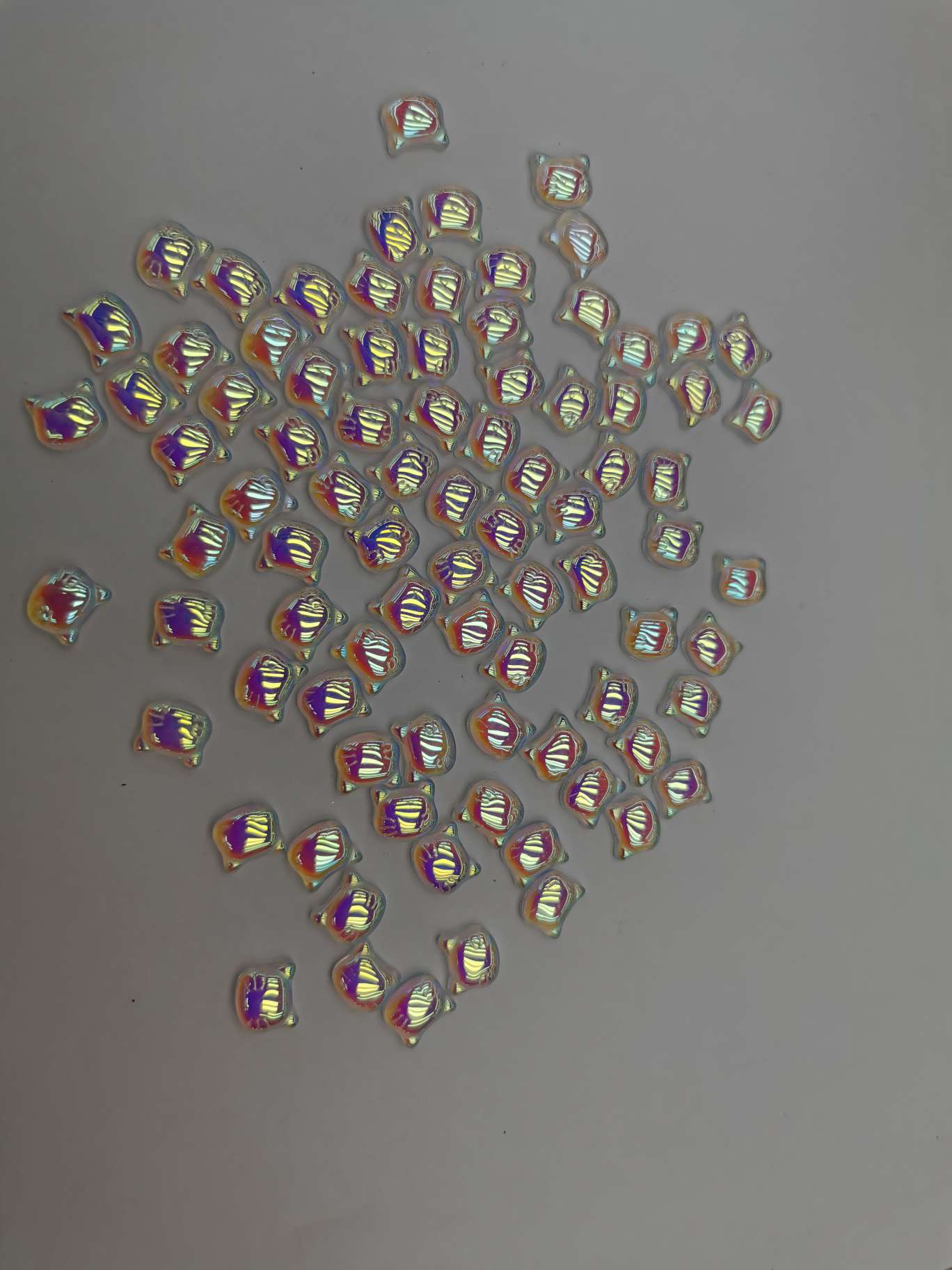 New colored flat-bottomed diamond imitation pearl K9 nail diamond, super sparkling pile diamond, three-dimensional diamond, DIY sticker diamond 5031