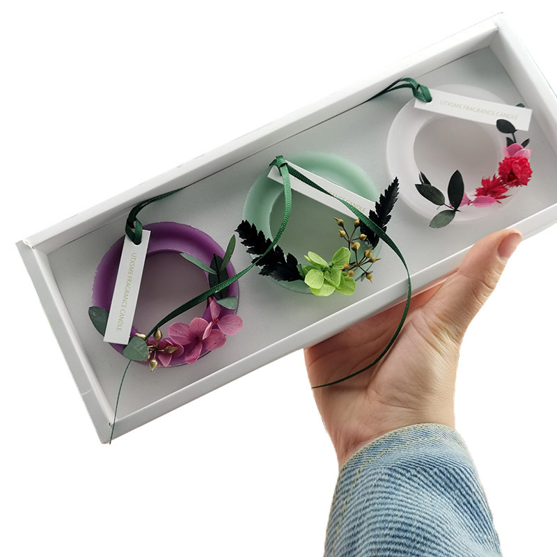 车载蜡片/永生花香薰/香薰挂件白底实物图