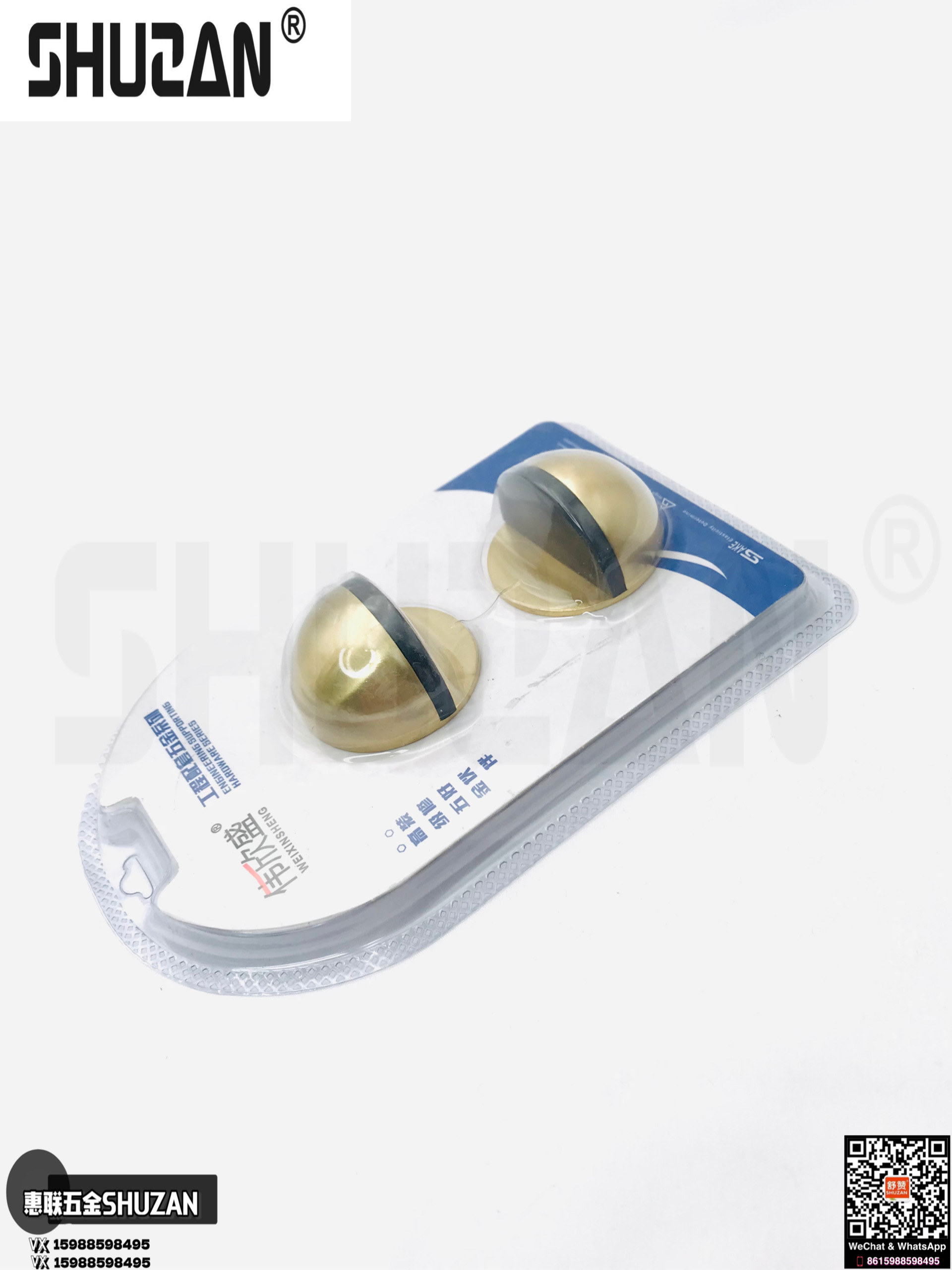 The latest model of high-quality silent door stop hardware accessories, strong magnetic door stop with packaging, is of high quality Specification image