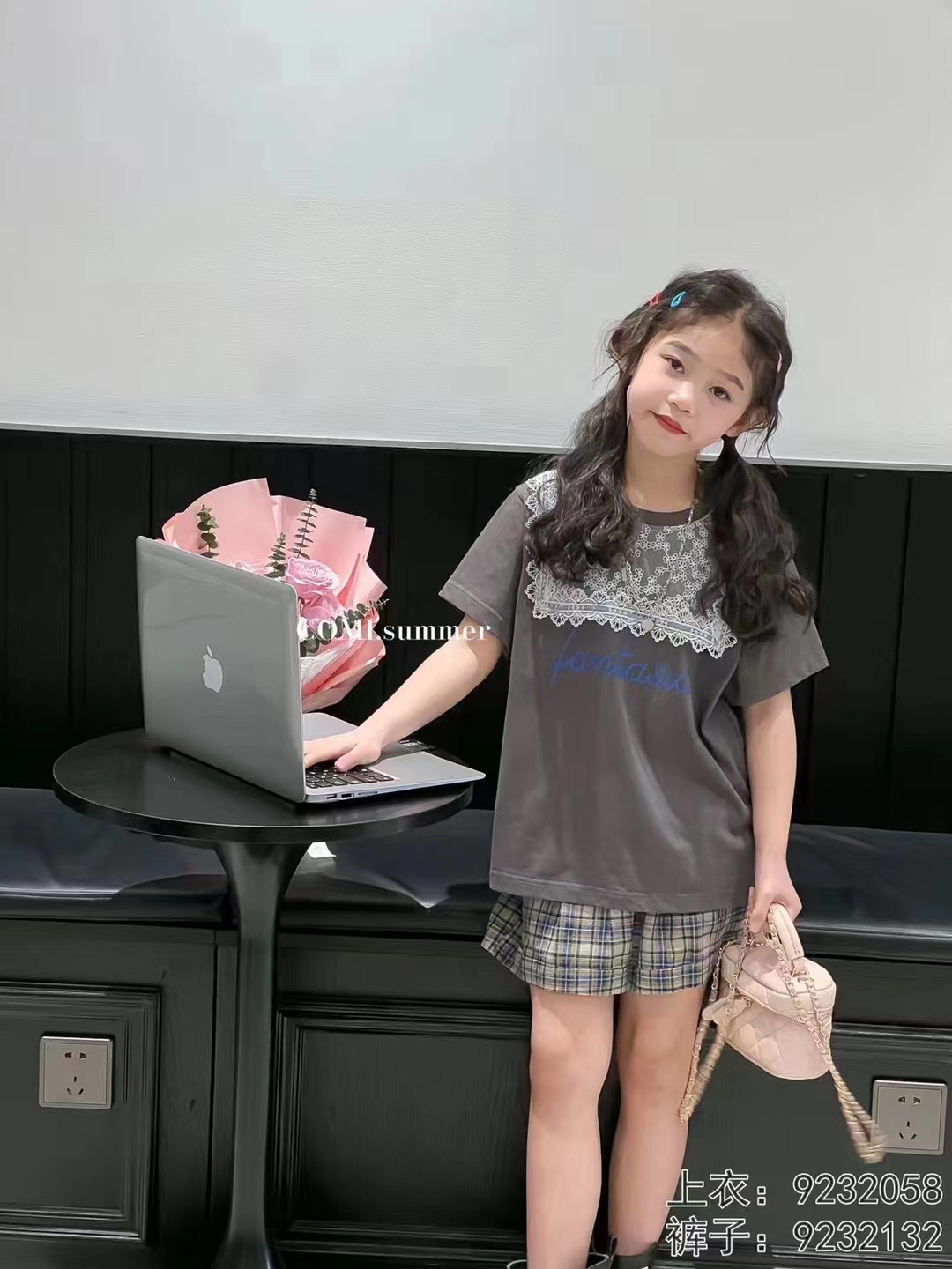 女童短袖T恤细节图