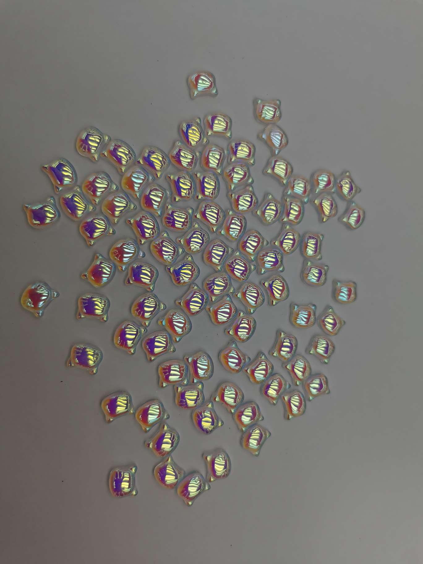 New colored flat-bottomed diamond imitation pearl K9 nail diamond, super sparkling pile diamond, three-dimensional diamond, DIY sticker diamond 5031 detail image 4