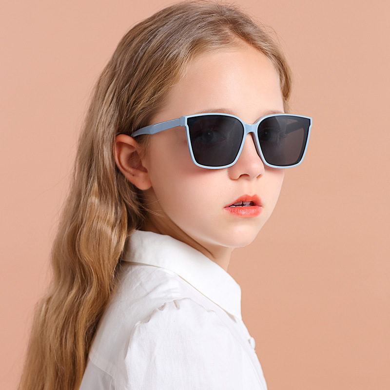 儿童太阳镜墨镜儿童男童女童偏光硅胶墨镜宝宝防紫外线眼镜0015