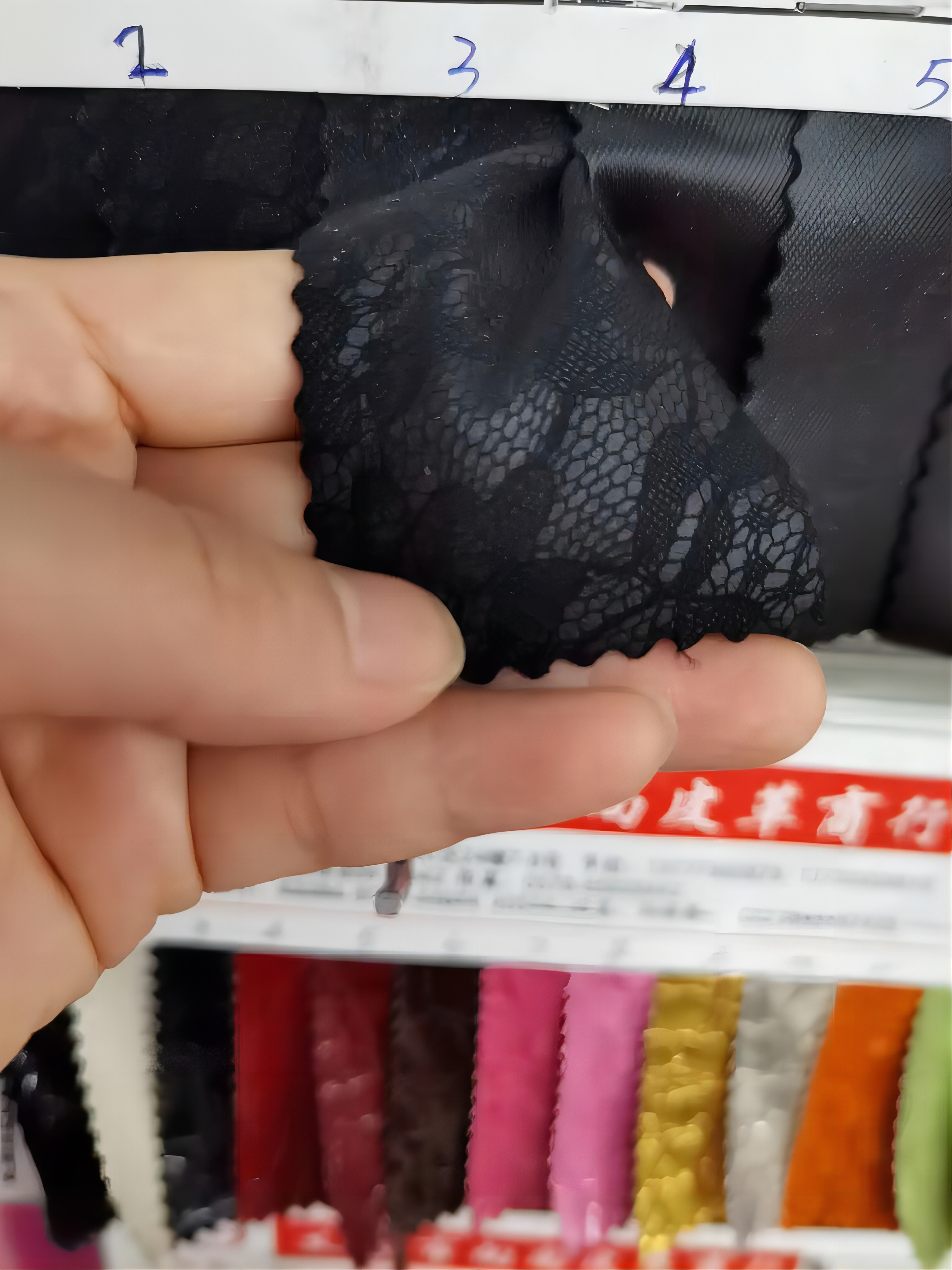 Factory direct sales of lace-patterned pu clothing fabric Specification image