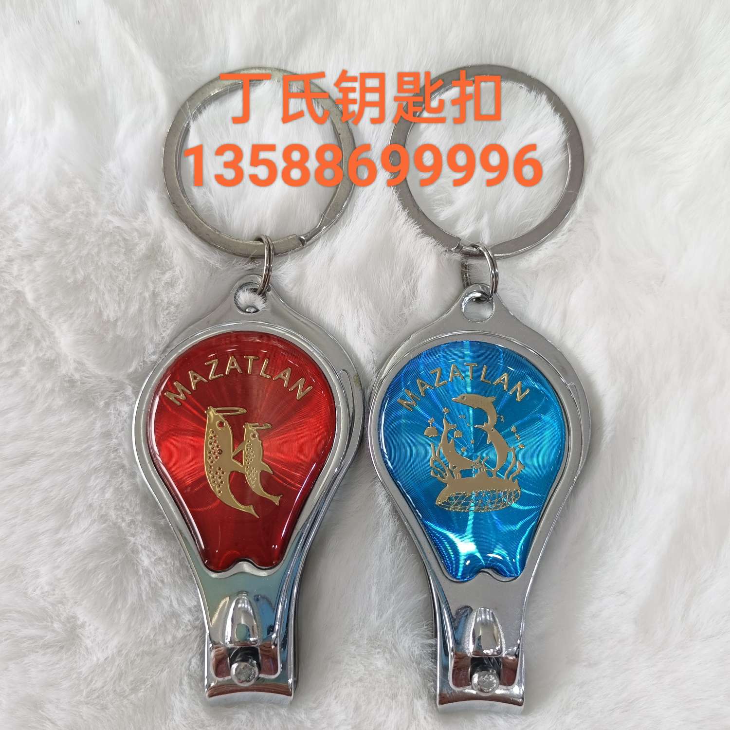 Metal zinc alloy gift promotion manufacturer customizes keychains, pendants, CD-patterned nail clippers and keychains Application Scenario