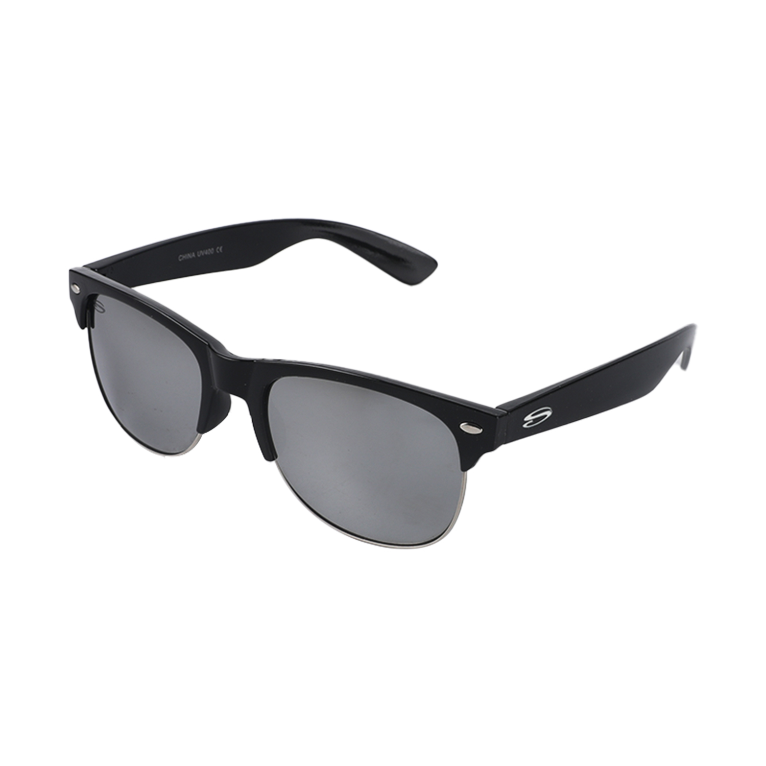 Cross-border new sunglasses, square frame, trendy European and American irregular fashion sunglasses, bright black TH-16