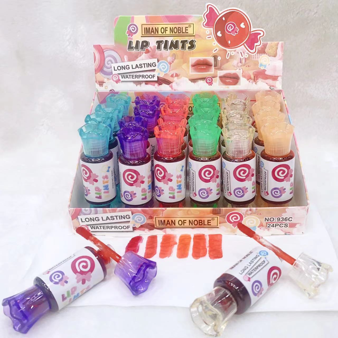 IMAN OF NOBLE 品牌2023年新款不沾杯口红水糖果造型