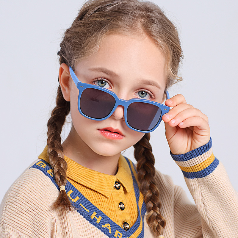 儿童太阳镜墨镜儿童男童女童偏光硅胶墨镜宝宝防紫外线眼镜0009图