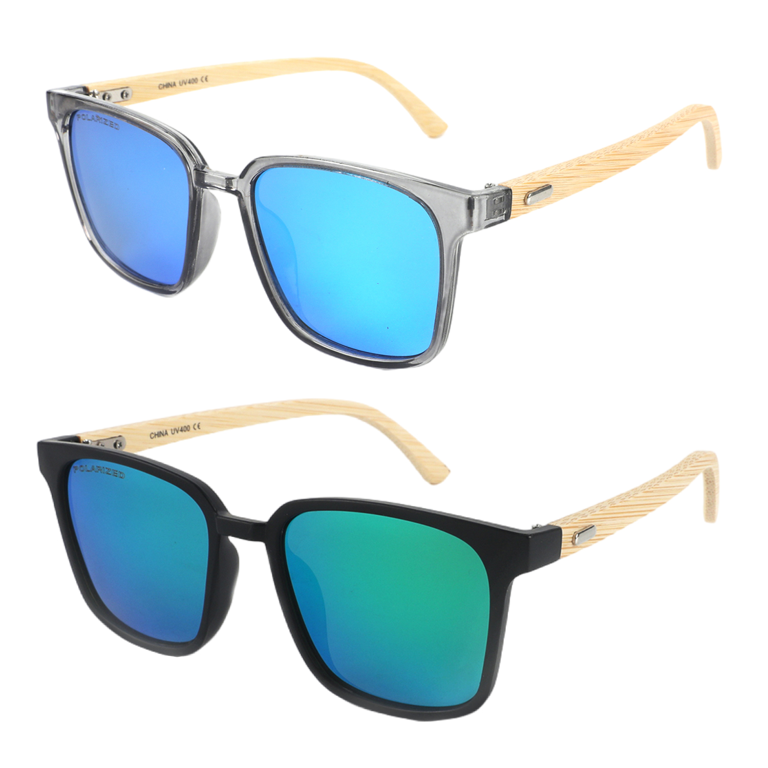 2023 new trendy, unique and retro men's sunglasses, women's street style sunglasses, anti-blue light glasses, PH-8466 bamboo feet Specification image