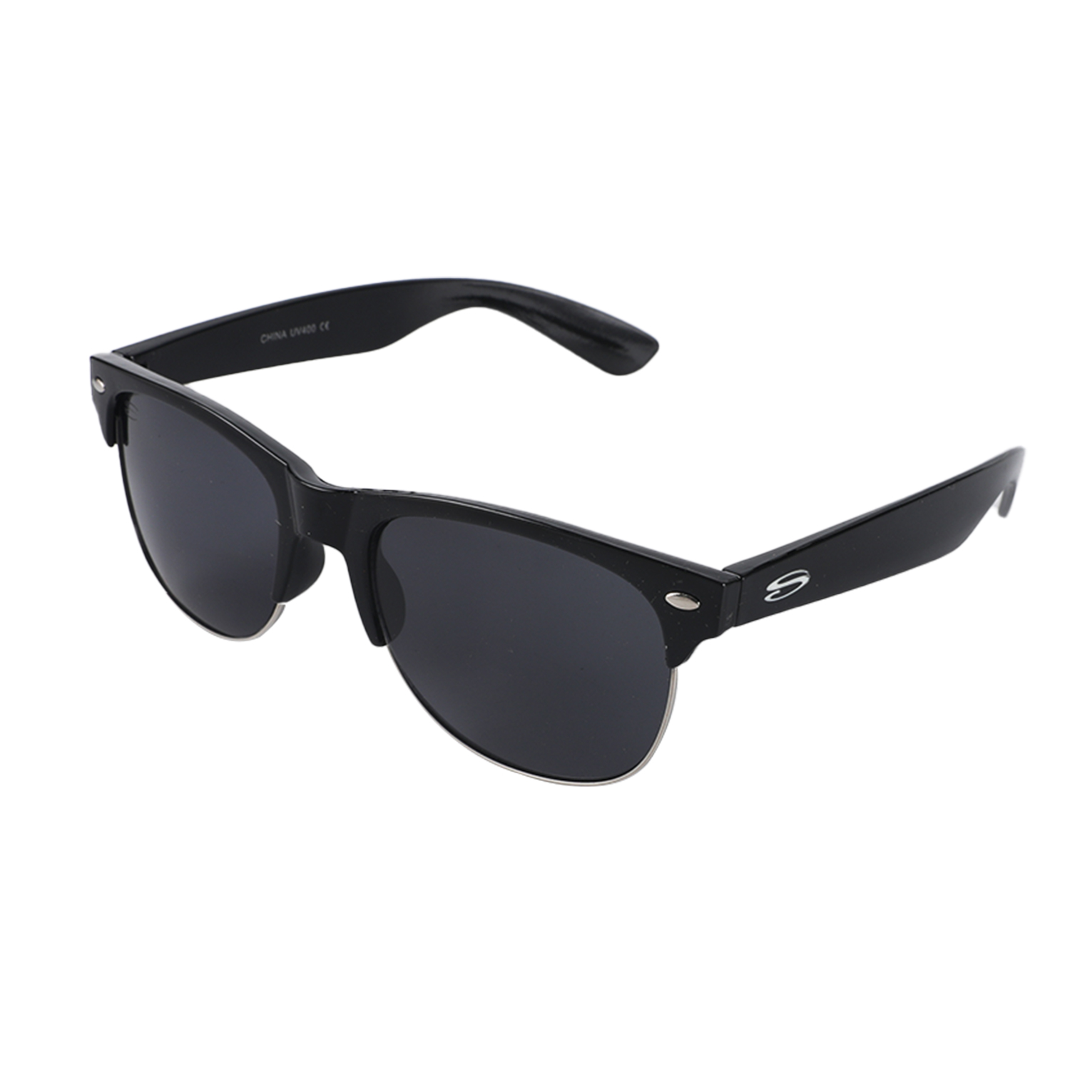 Cross-border new sunglasses, square frame, trendy European and American irregular fashion sunglasses, bright black TH-16 Application Scenario