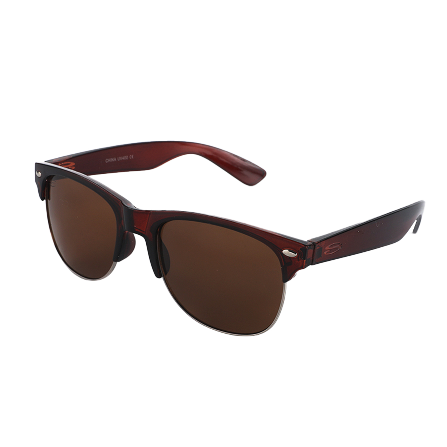 Cross-border new sunglasses, square frame, trendy European and American irregular fashion sunglasses, bright black TH-16 Item Picture