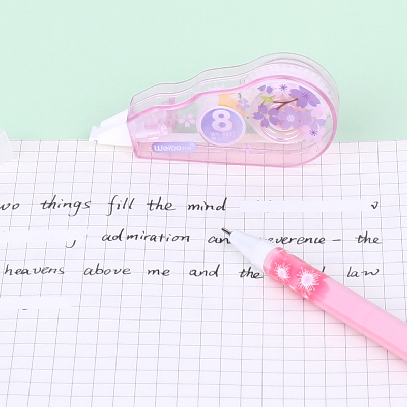 weibo Weibo Creative Stationery Correction Tape Cartoon Cute Correction Tape with girlish heart High appearance Level for students, national trend Specification image
