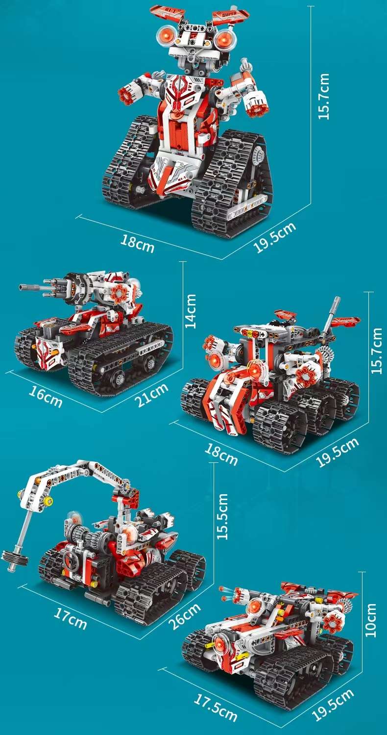 Programming robot, electric mechanical gear, building block assembly, children's toys, intelligence and brainpower 6, boy 9, birthday present detail image 2
