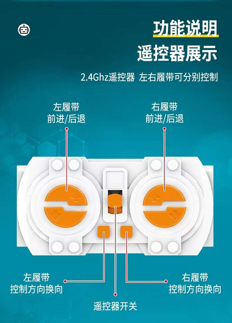 Programming robot, electric mechanical gear, building block assembly, children's toys, intelligence and brainpower 6, boy 9, birthday present detail image 6