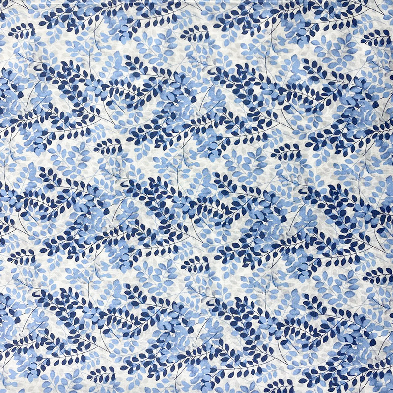 40-count all-cotton poplin fabric, leaf printed fabric, floral dress, shirt, pure cotton children's wear, summer casual wear Item Picture