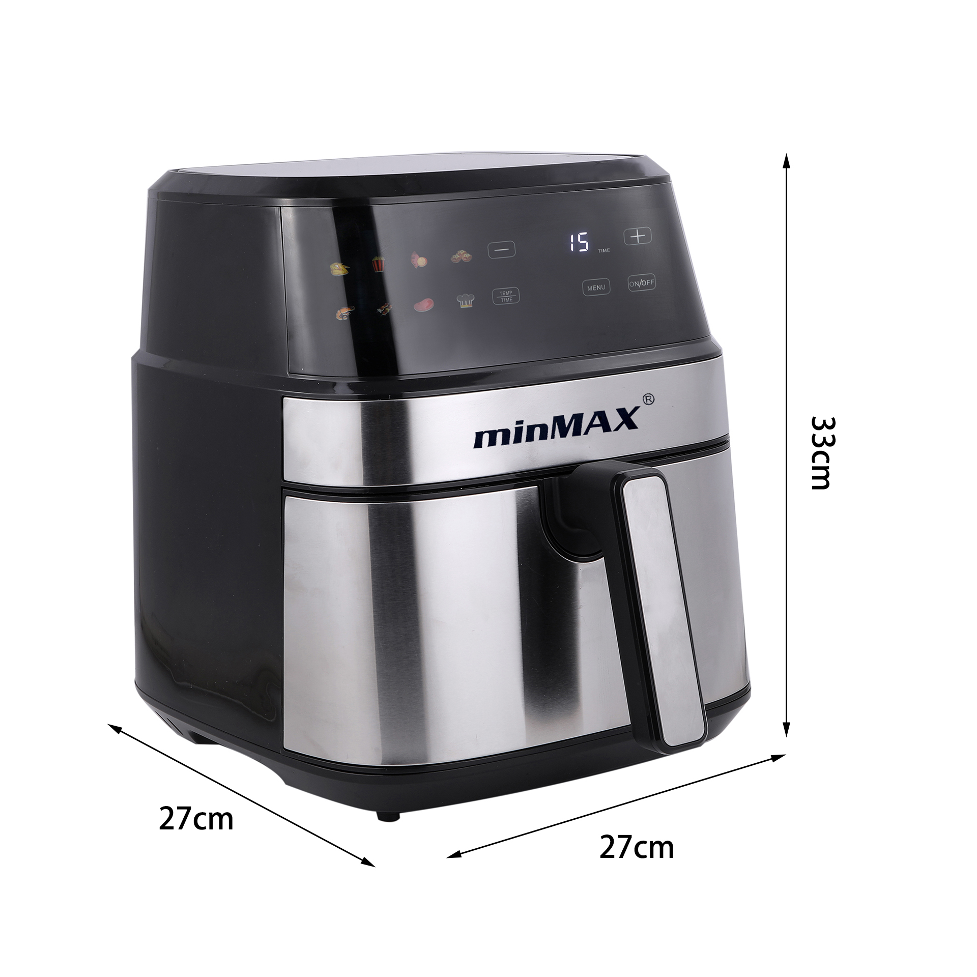 minMAX crossborder freidora smart 6.5L air freidora casa smart chips fritadora KZ-6501A1 Specification image