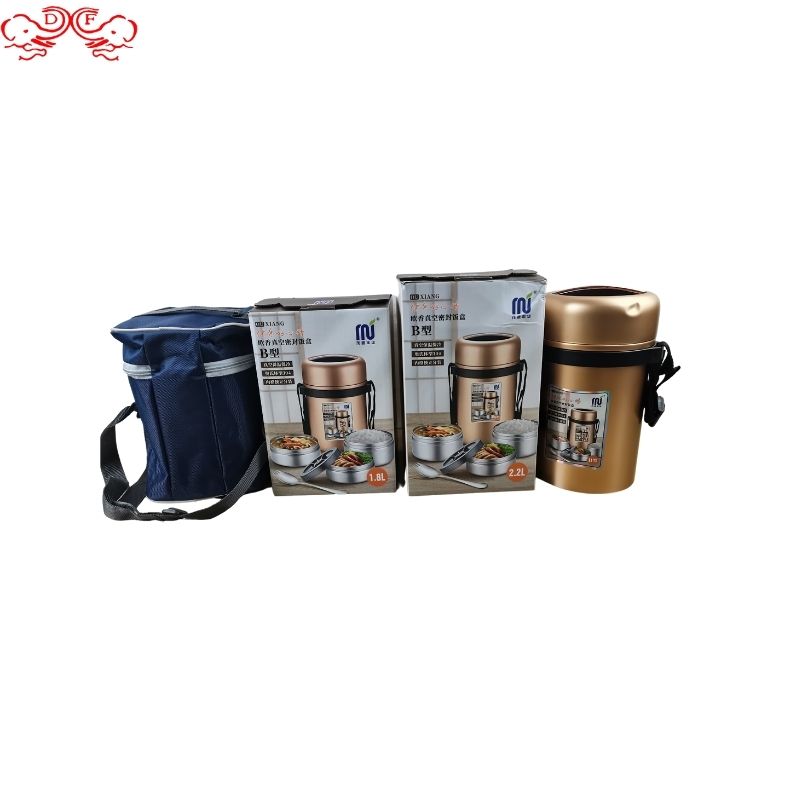 DF99082 Insulated pot, stainless steel lunch box, vacuum large capacity rice bucket, steamed beaker, student hospital bento box, DF Trading House