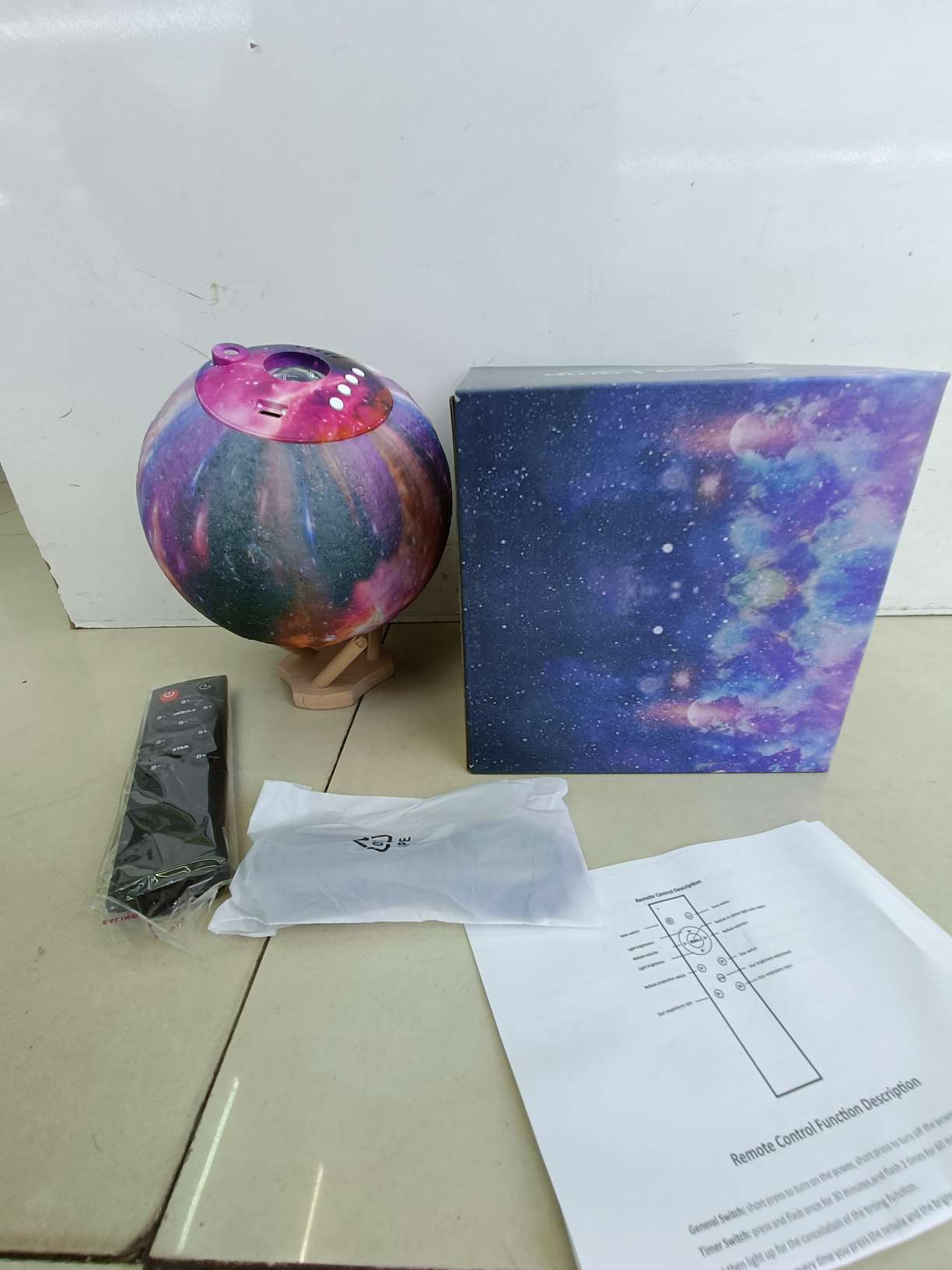 星空圆球灯 太空星球灯 炫彩灯 创意台灯详情图4