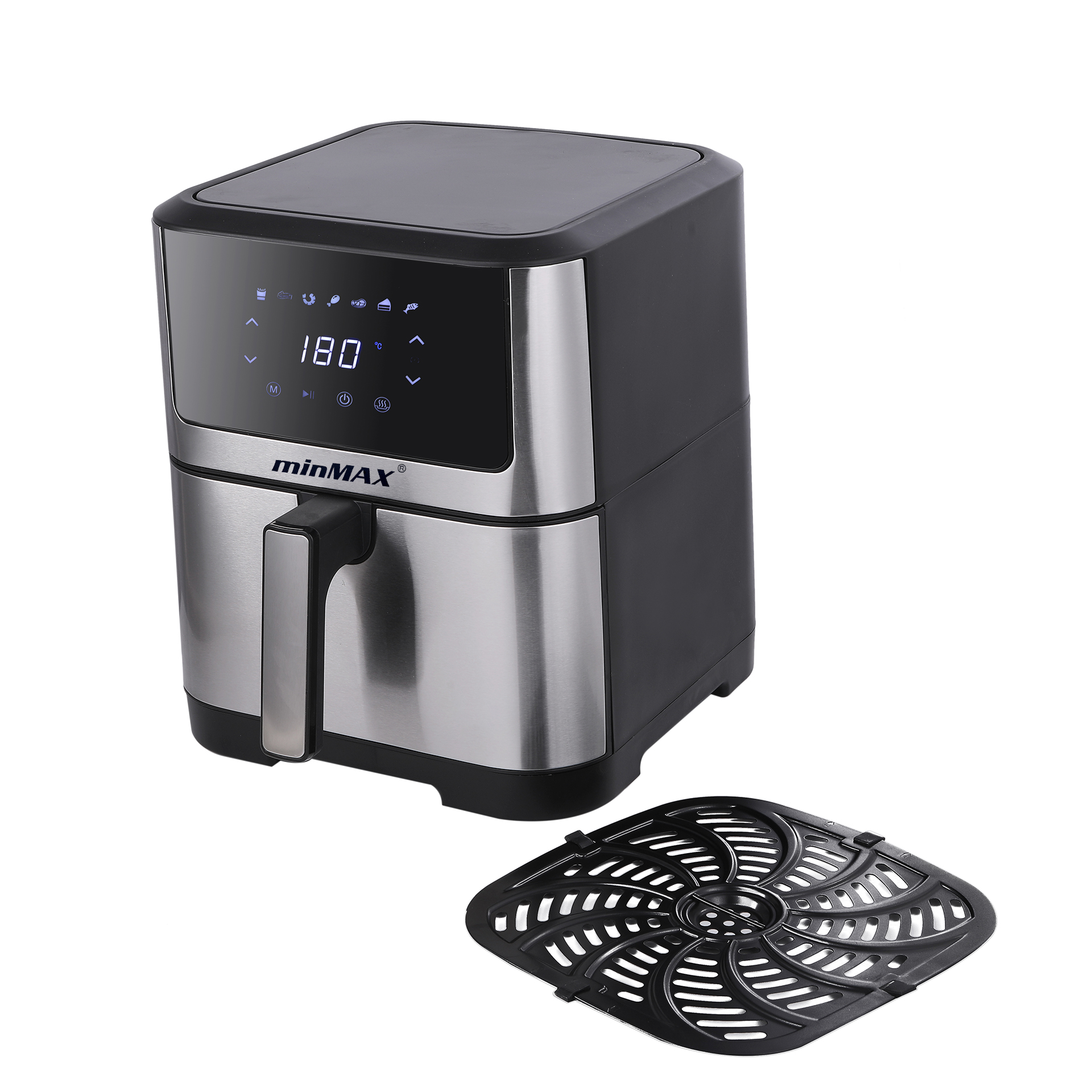 minMAX Cross-border Deep Fryer, Smart 6L Air Fryer, Home Smart French Fries Fryer RA610DS Specification image