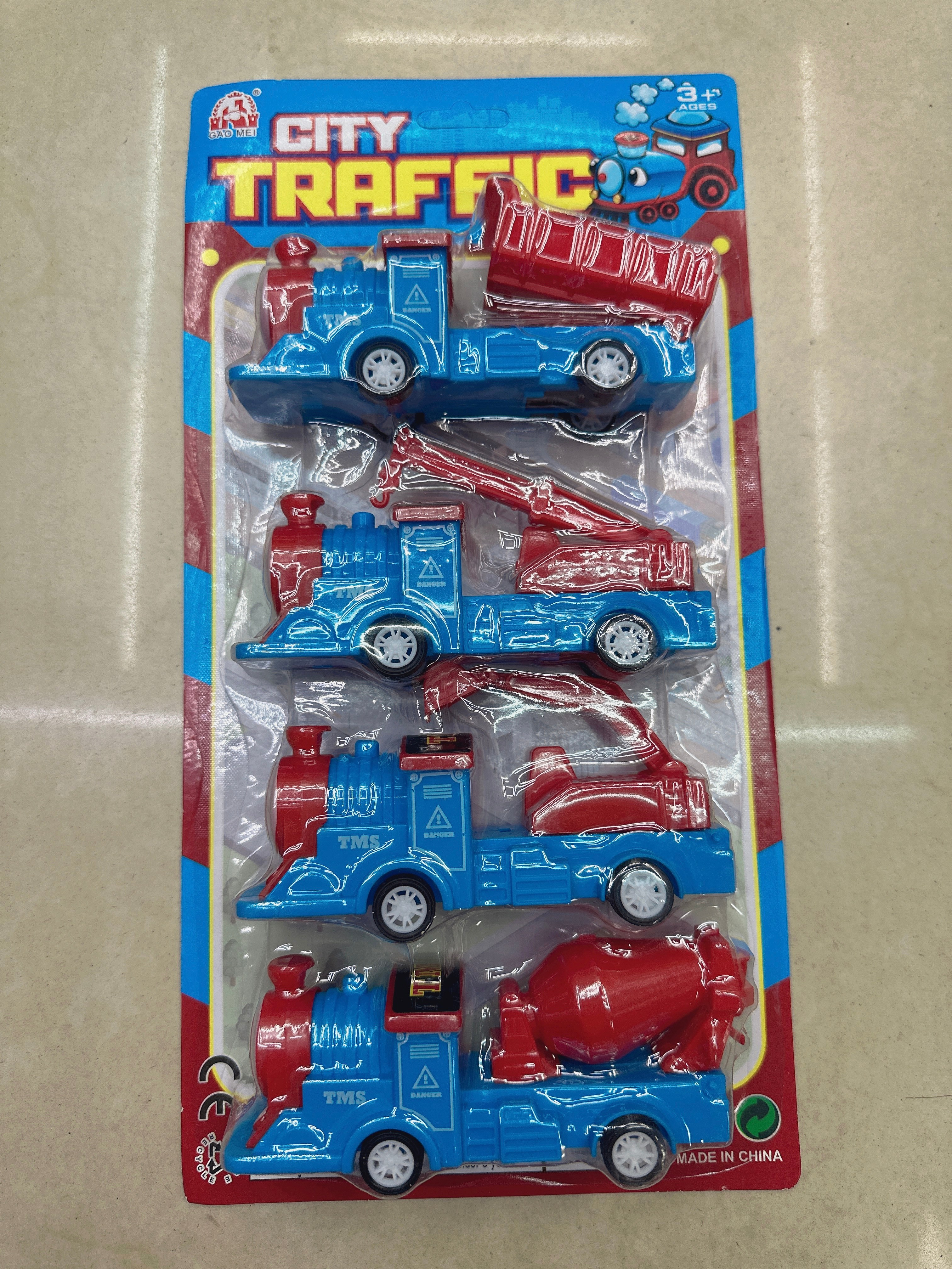 玩具汽车/吸班玩具车/直升机汽车组合产品图