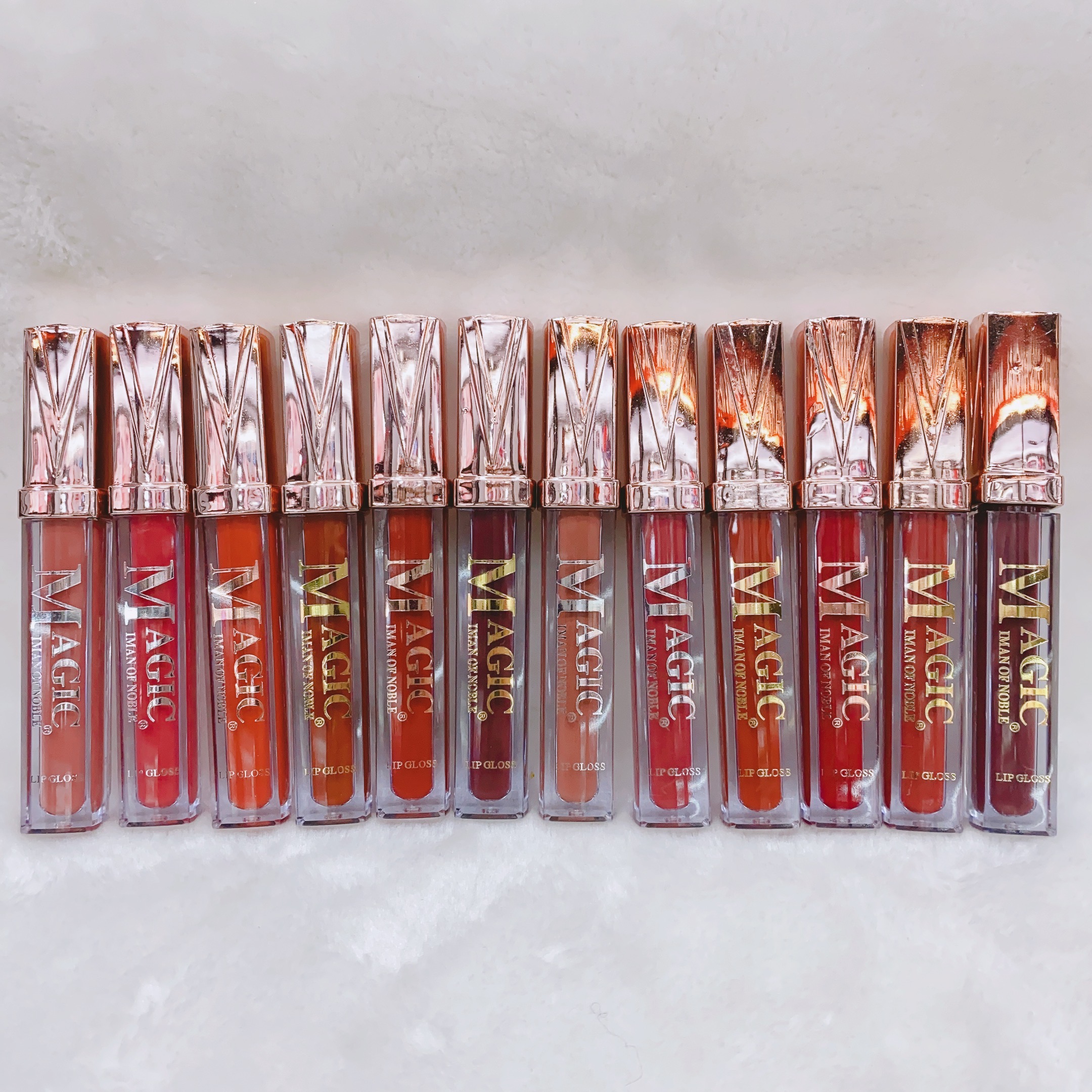 唇彩/不沾杯/12色唇彩白底实物图