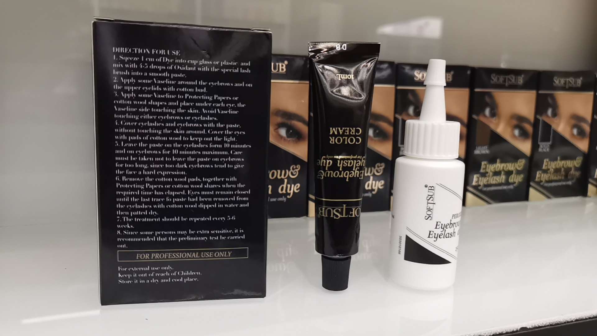 染眉膏，染眉套装，eyebrow and eyelash dye详情6