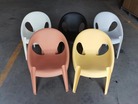 外星人椅子塑料户外室内叠装椅子