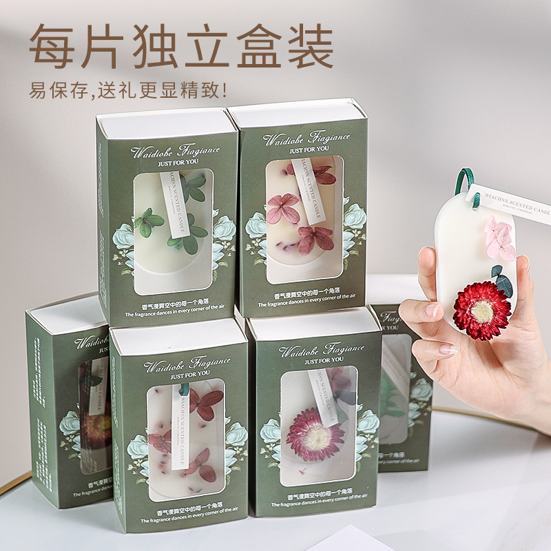 Wardrobe scented wax tablets, household indoor long-lasting solid fragrance deodorizing, bedroom air freshener, bedroom lingering fragrance wholesale Item Picture
