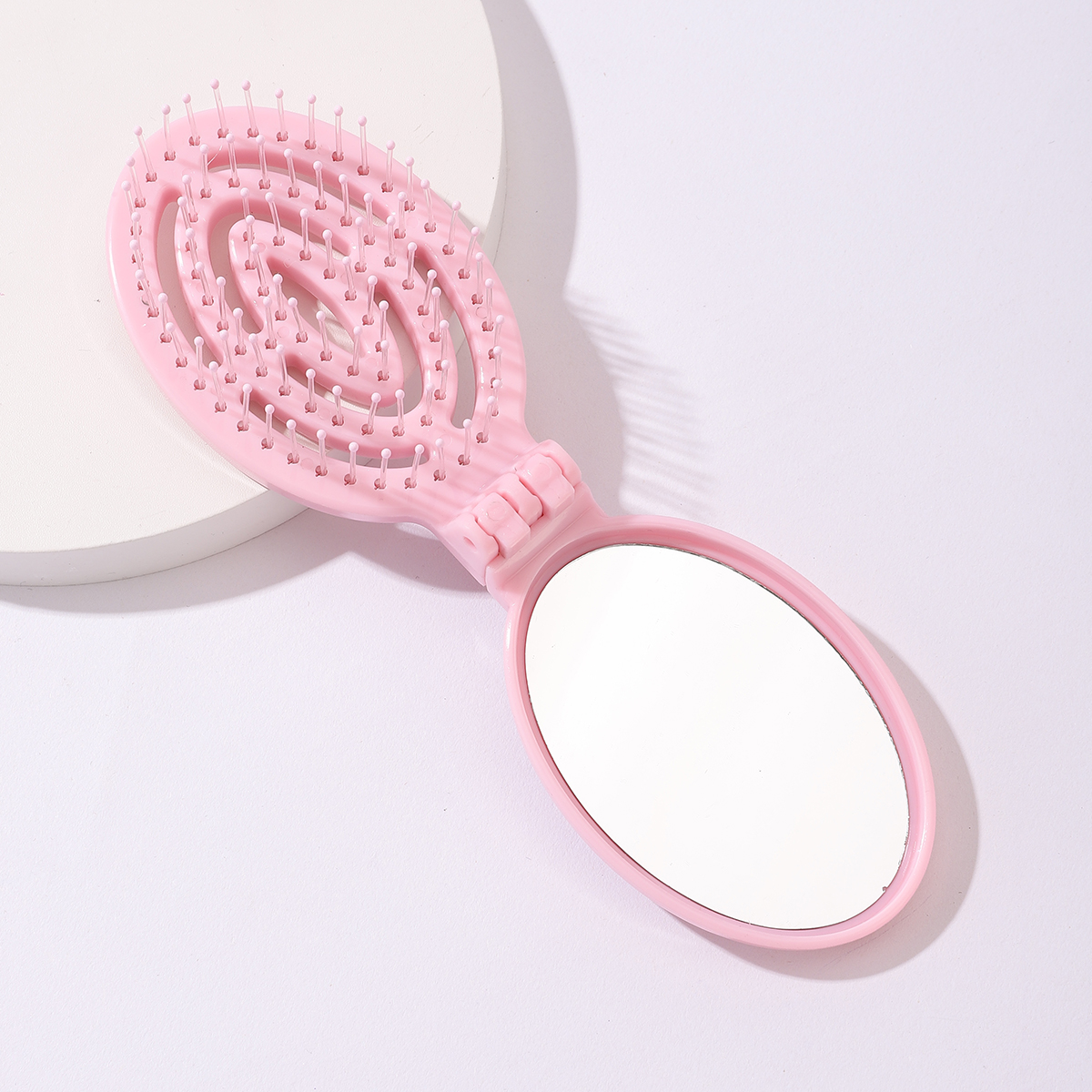 慧琳工贸便携式女士美发解缠梳子镜梳二合一顺发梳子男女通用旅行便携