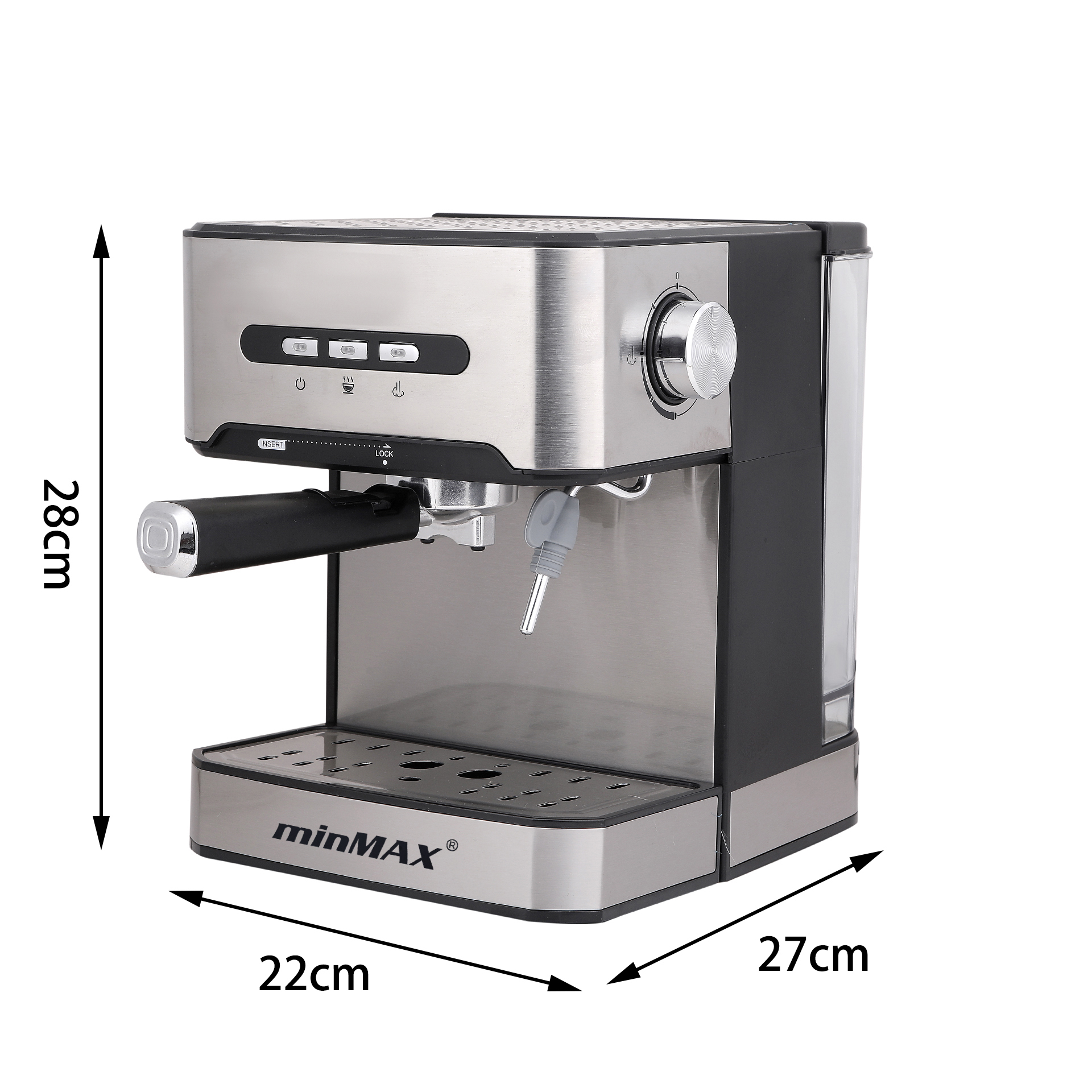 minMAX's new home Italian semi-automatic milk and foam coffee machine, cross-border FKJ-6825 details Picture