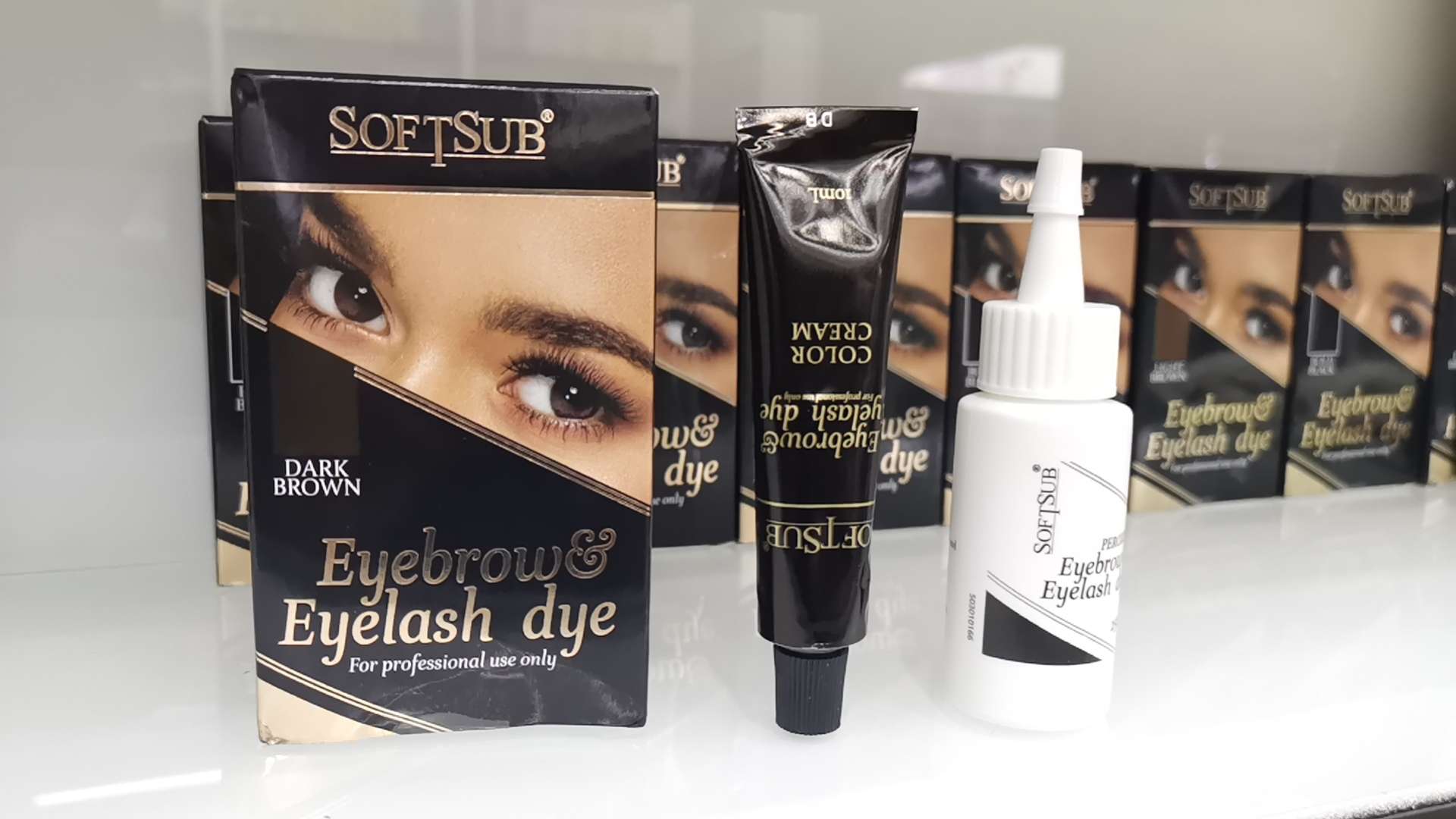 染眉膏，染眉套装，eyebrow and eyelash dye详情5