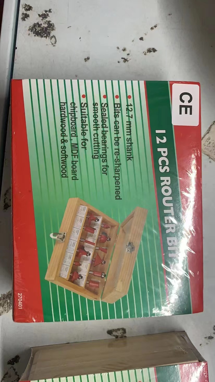 12pc螺机刀头木盒装热卖款出口厂家直销