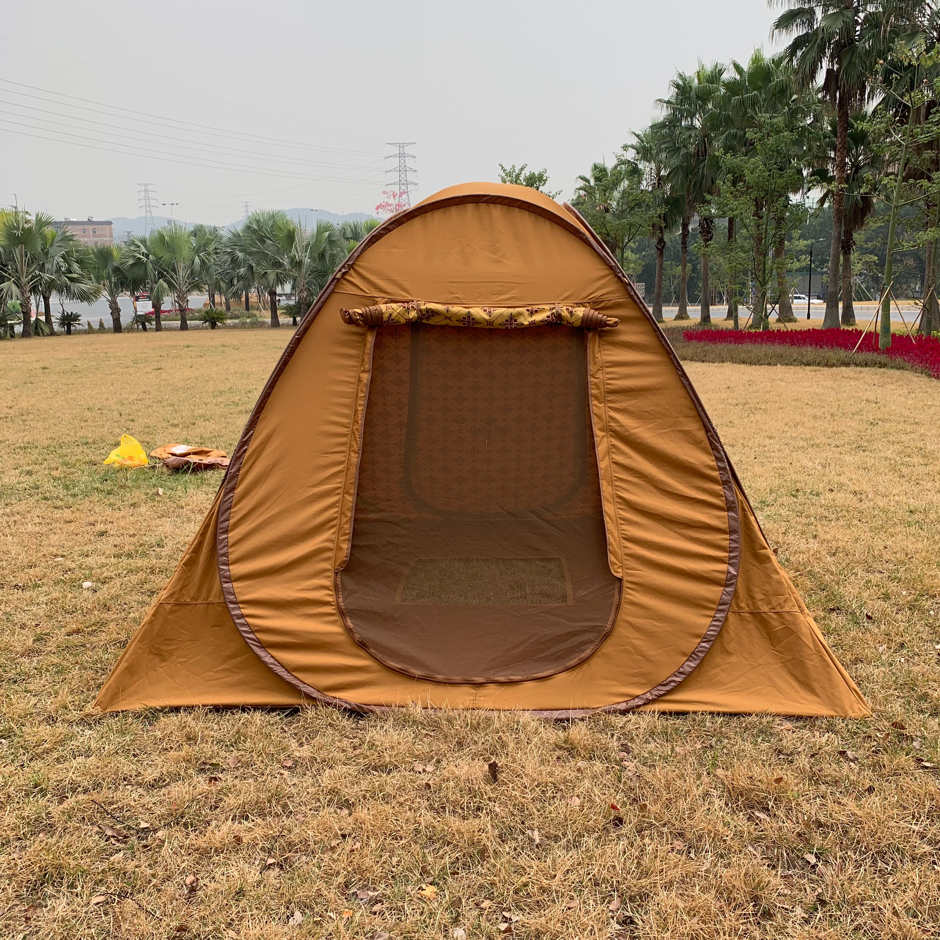 野营露营双人野外快捷安装多功能防水抗风防雨帐篷