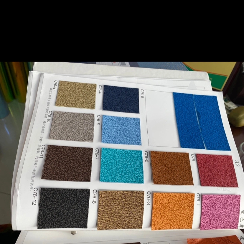 Colorful PVC artificial leather details Picture