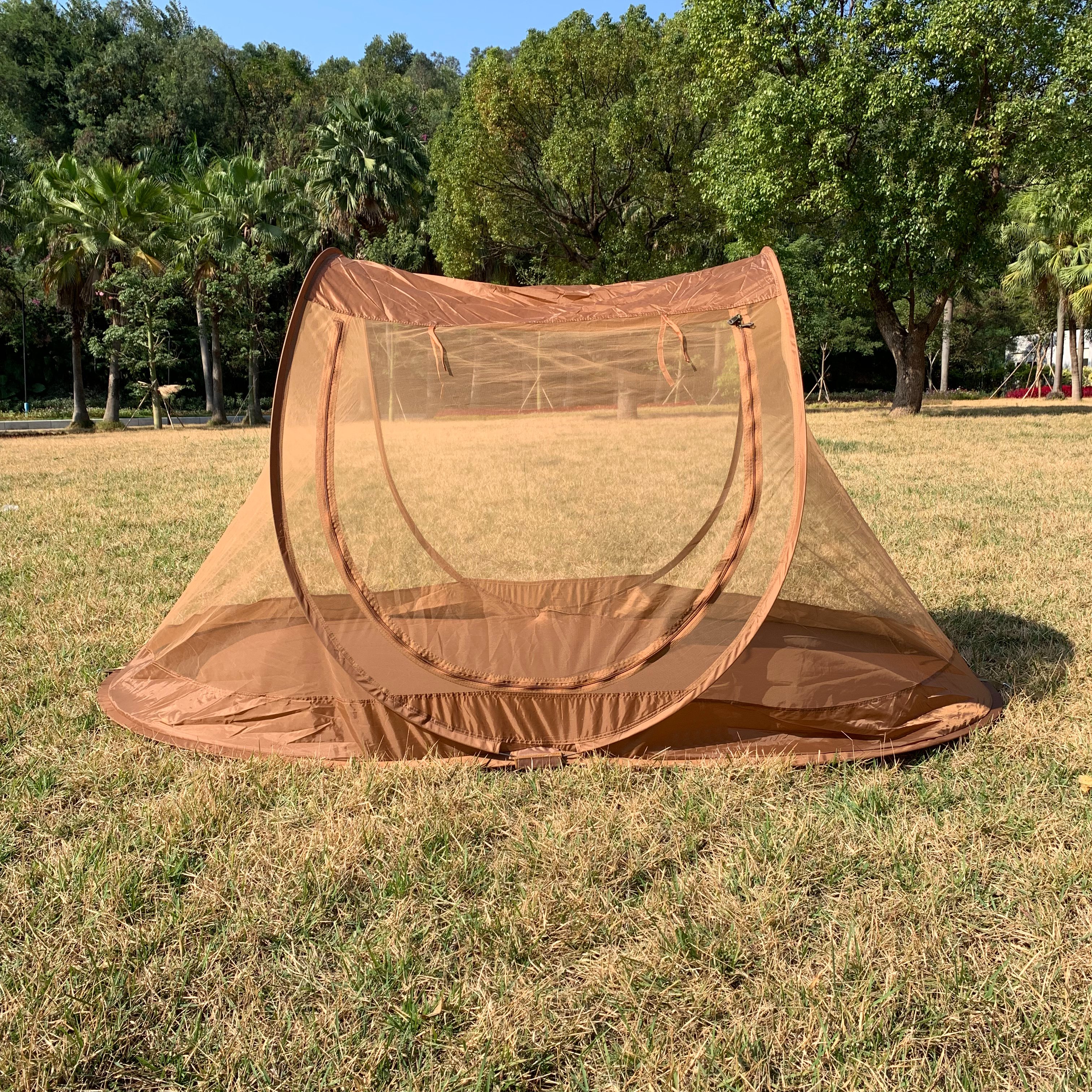 户外野营露营双人野外快捷安装防蚊虫蚊帐图