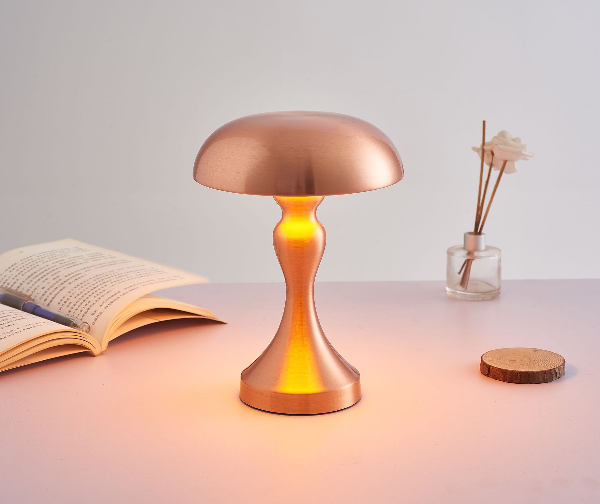 Rechargeable night desk lamp, popular color patting lamp, sensor printing smart home lamp, decorative desk lamp Specification image