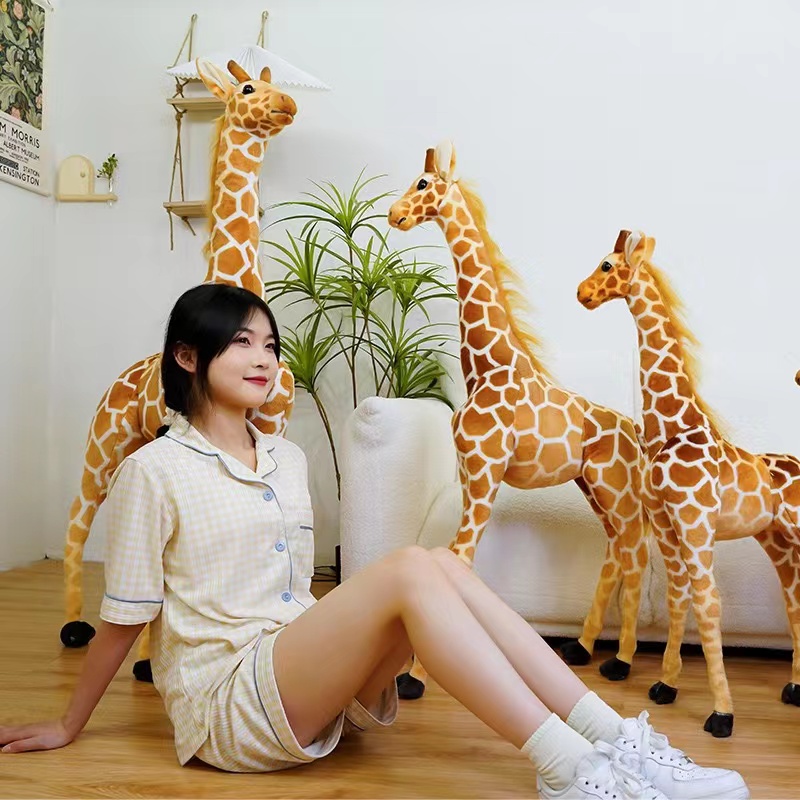 Cute simulation giraffe plush toys, small dolls, children's sleeping dolls, birthday gifts for boys and girls Specification image