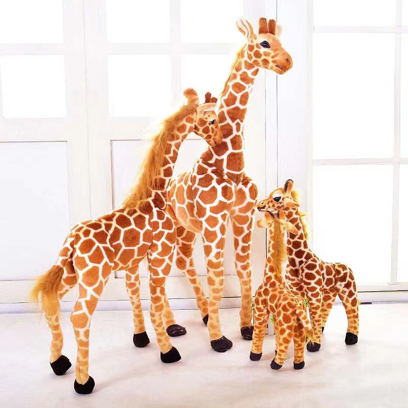 Cute simulation giraffe plush toys, small dolls, children's sleeping dolls, birthday gifts for boys and girls