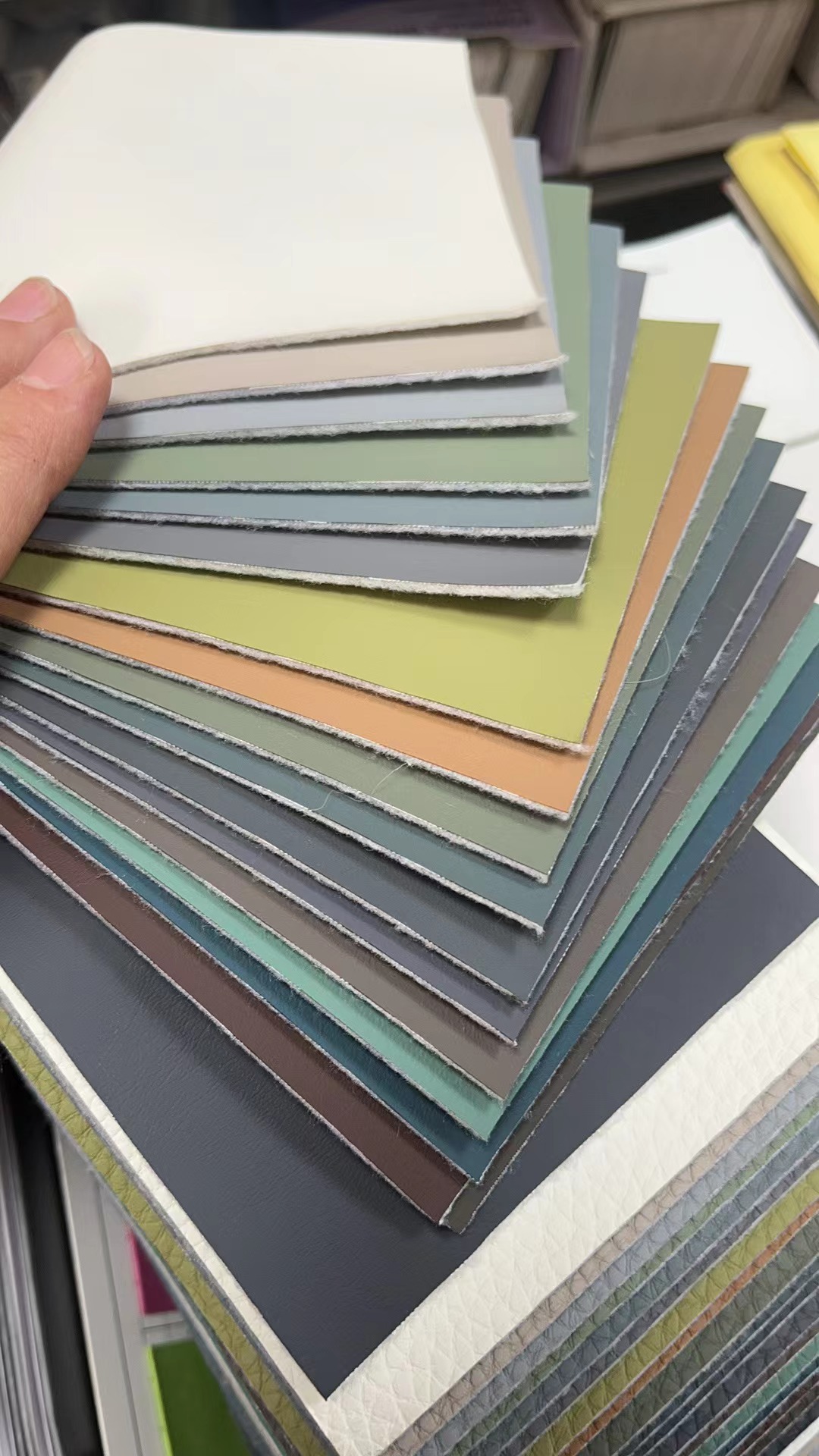Colorful PVC artificial leather