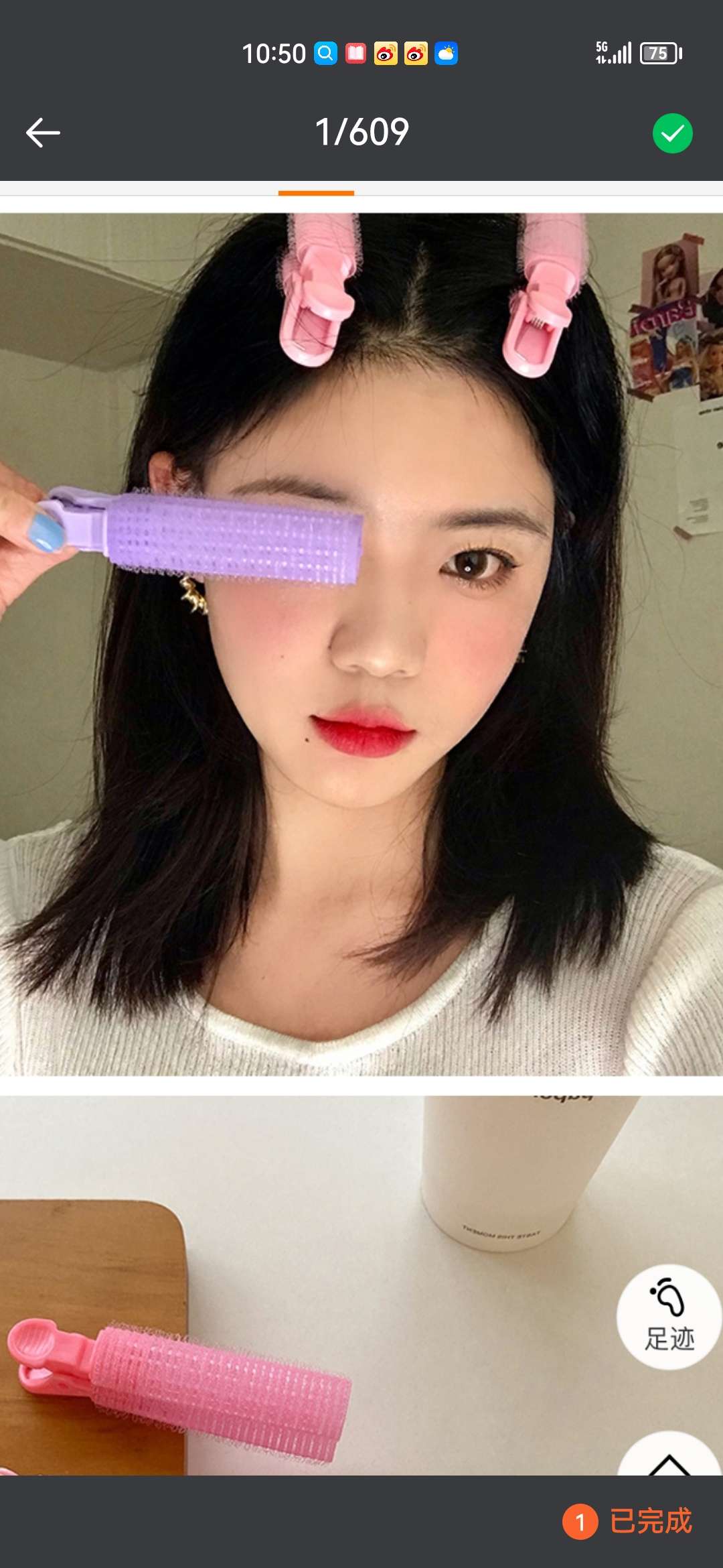 刘海蓬松神器懒人卷发夹子睡觉定型女前额头饰 