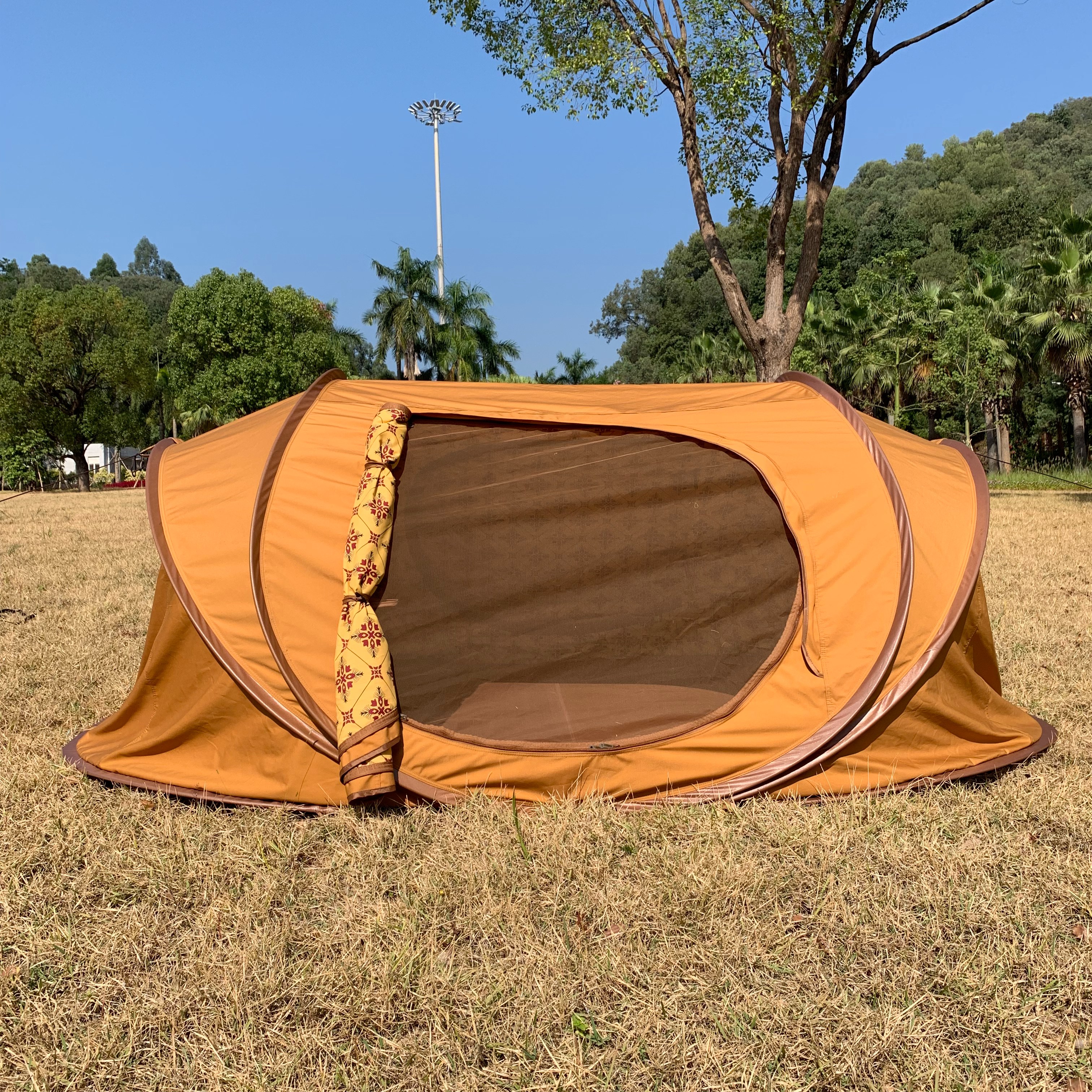 户外野营露营双人野外快捷安装多功能防水抗风防雨帐篷